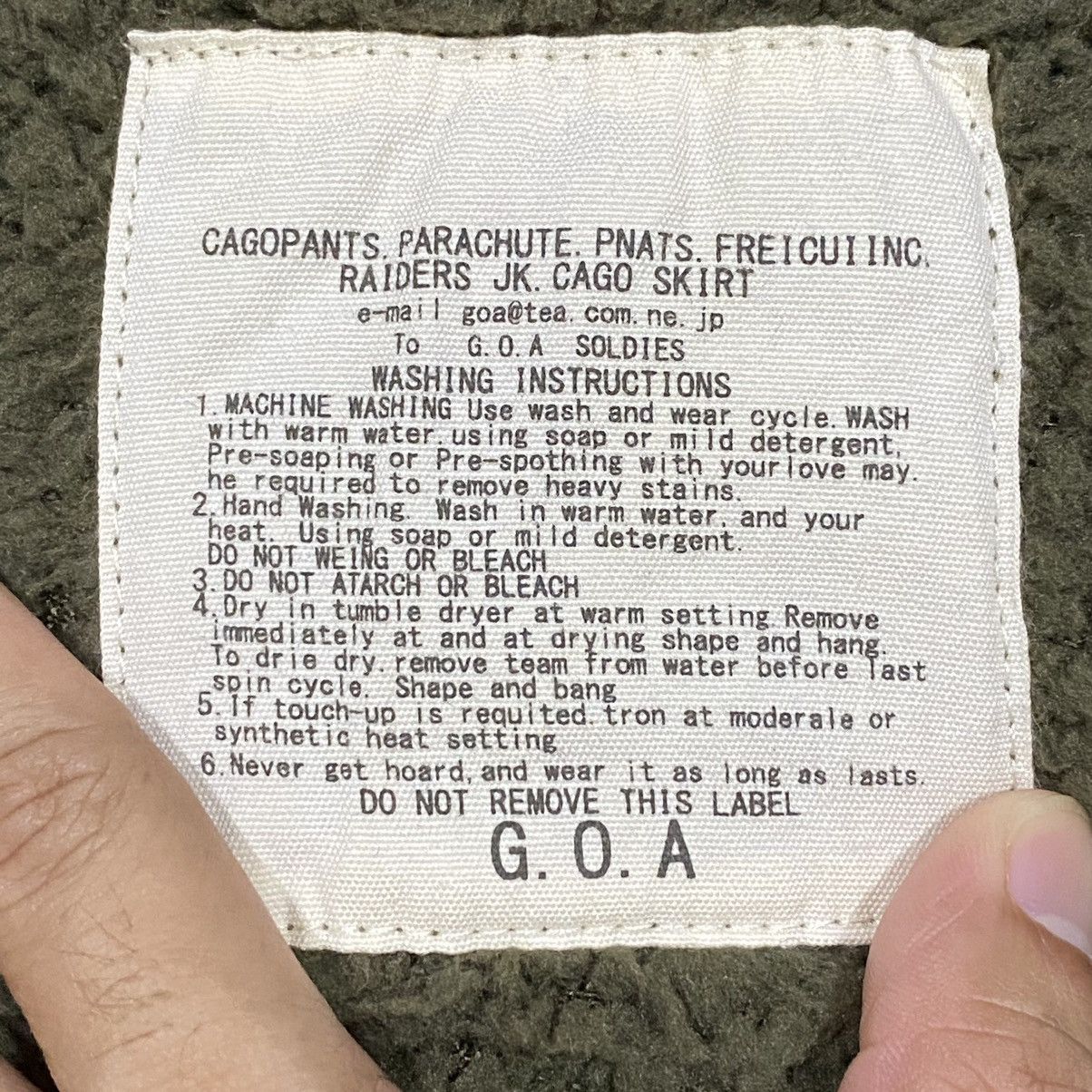 GOA Vintage Japanese Brand G.O.A. Fur Military Parka Jacket Size US S / EU 44-46 / 1 - 15 Thumbnail
