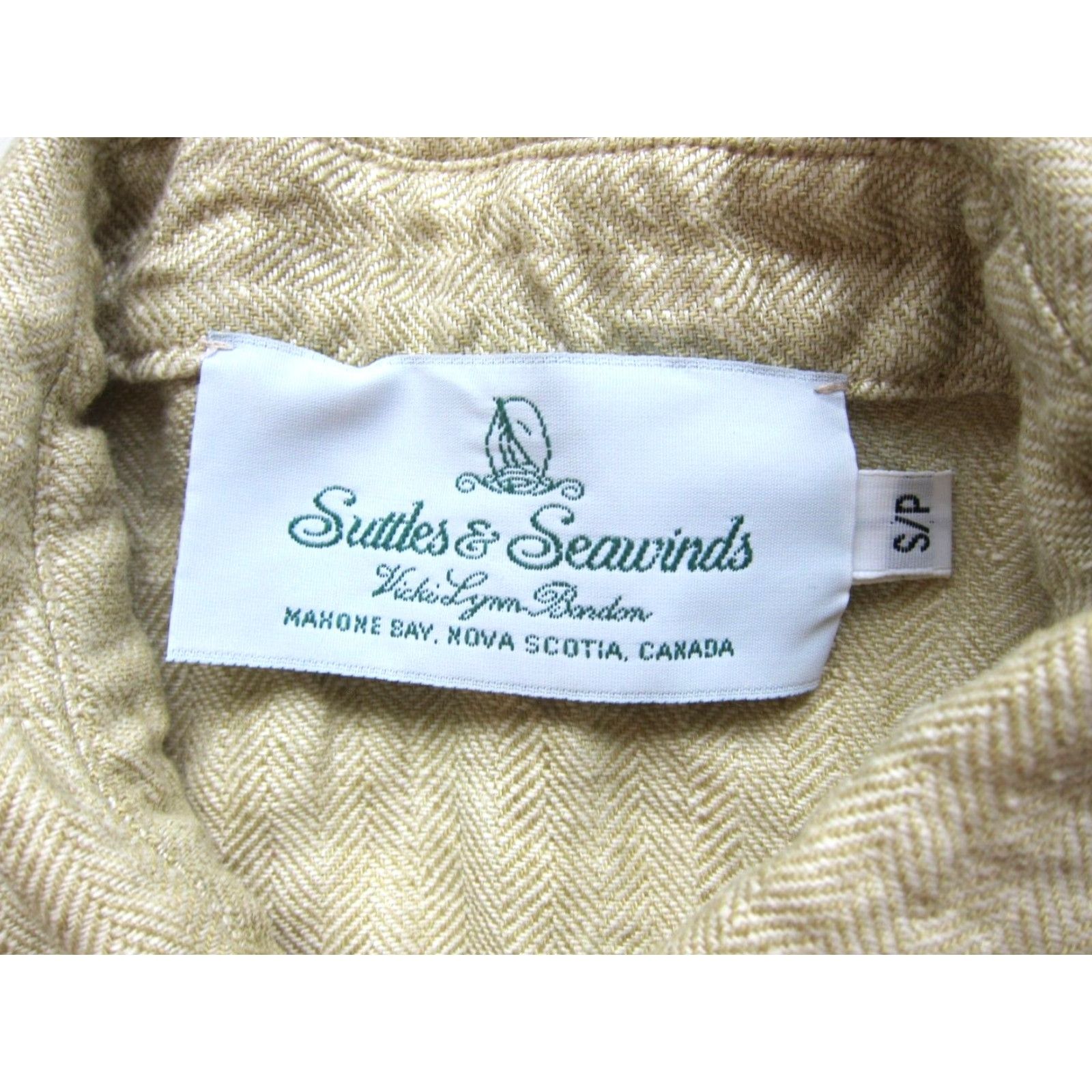 Vintage VINTAGE Suttles & Seawinds Vicki Lynn Bardon 100% Linen Sleeveless Tunic Blouse S/P Size S / US 4 / IT 40 - 3 Thumbnail