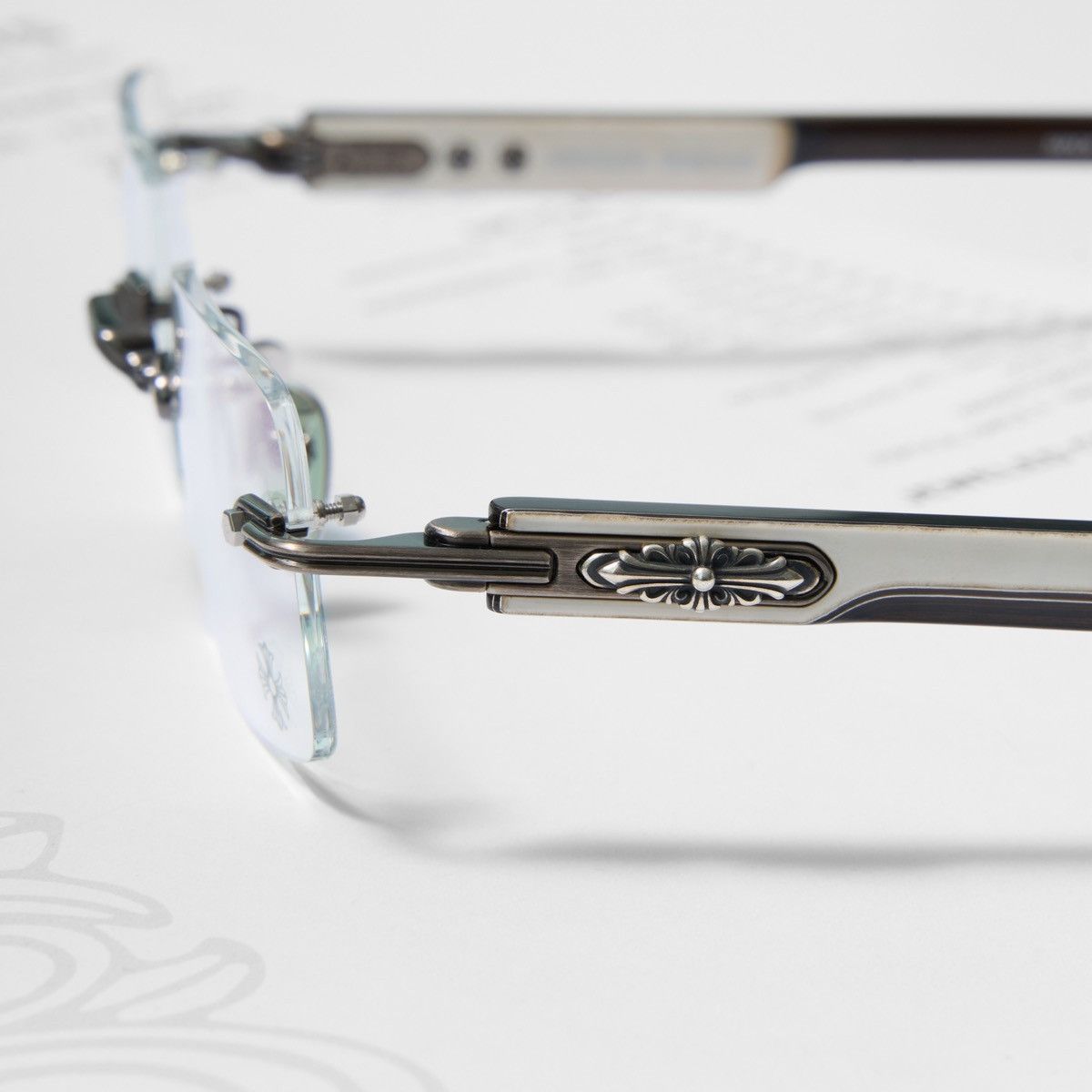 Chrome Hearts CHROME HEARTS DEEP II AS - WEBW - PIANO VARNISH GLASSES Size ONE SIZE - 3 Thumbnail