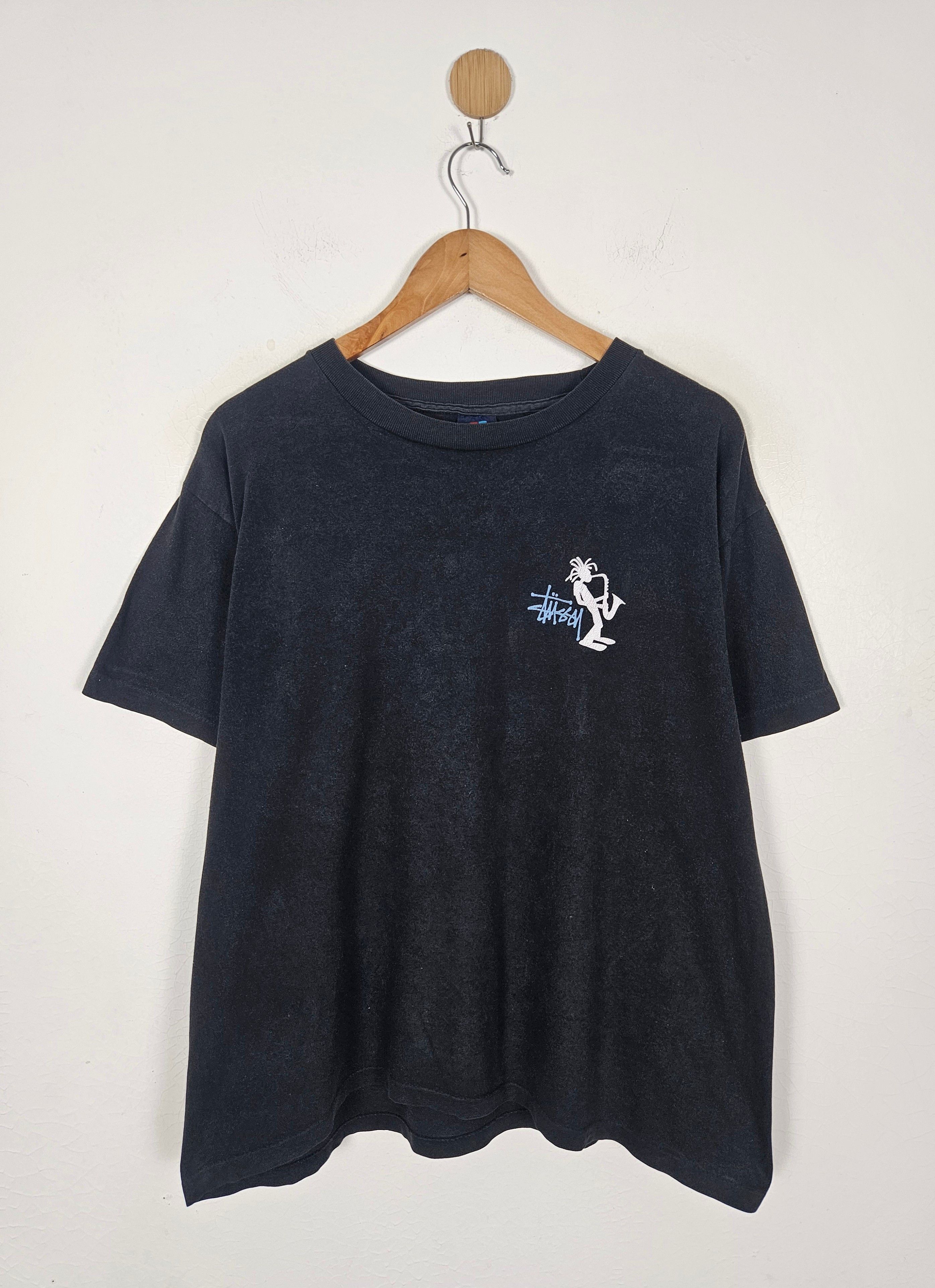 Stussy Vintage Stussy 90s Saxophone Trumpet Man Tee Size US M / EU 48-50 / 2 - 2 Thumbnail