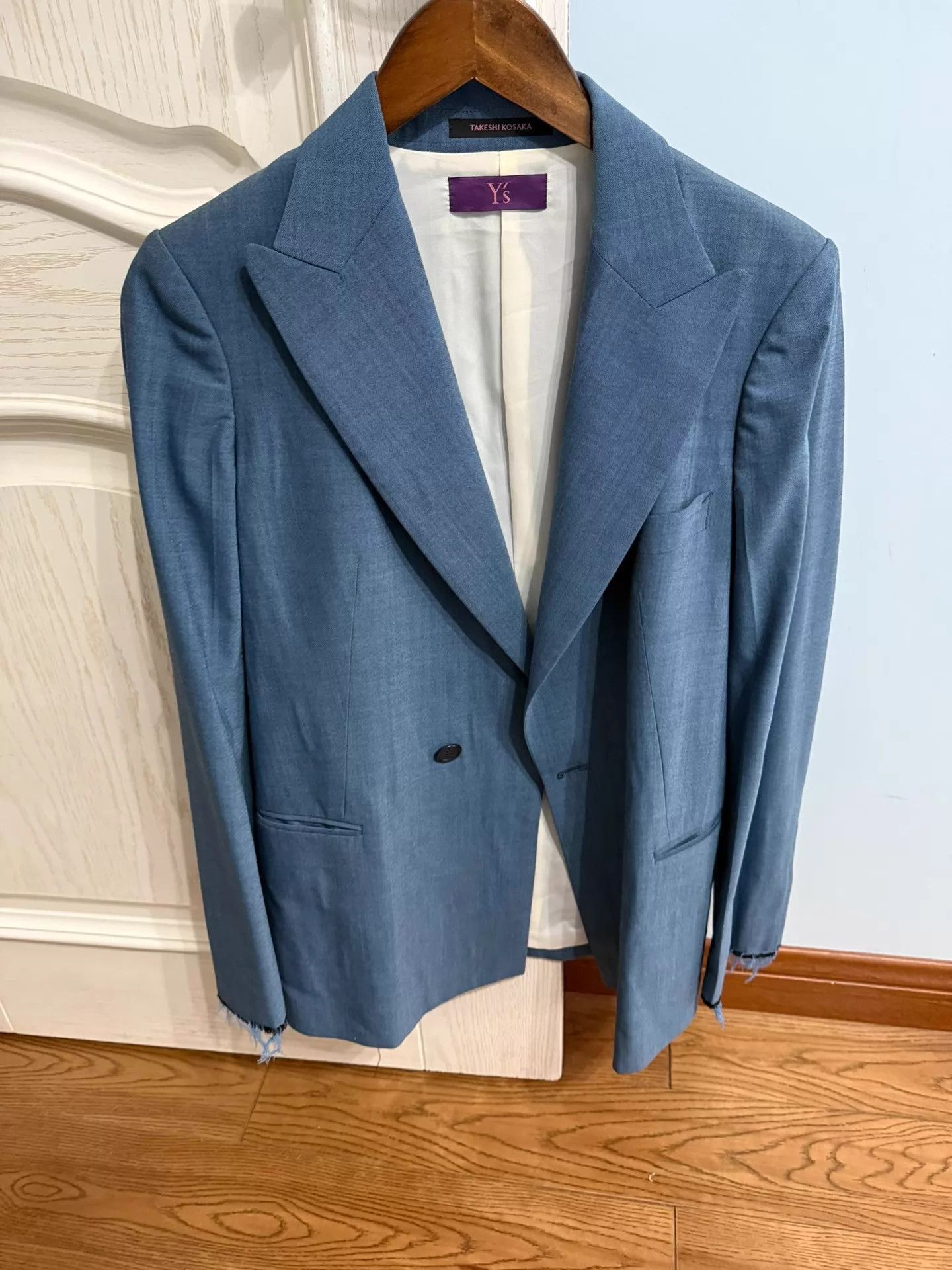 Y's Blue Single-Breasted Blazer - Size M Size US M / EU 48-50 / 2 - 1 Thumbnail