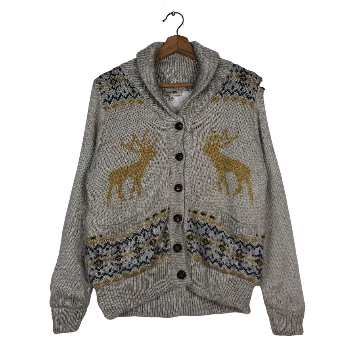 Japanese Brand 🔥Vintage Cardigan Jumper Design Isolaine Japan Issey Miyake Size US M / EU 48-50 / 2 - 1 Thumbnail