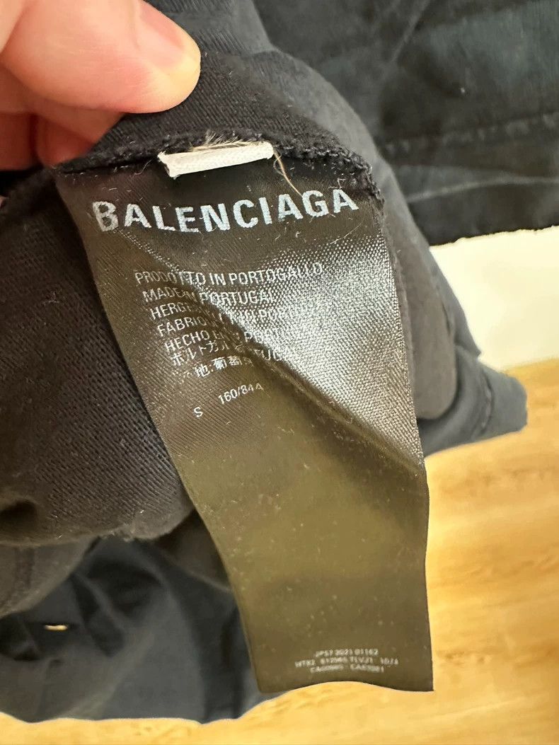 Balenciaga Balenciaga Black double B printed logo short sleeves Size US S / EU 44-46 / 1 - 5 Thumbnail