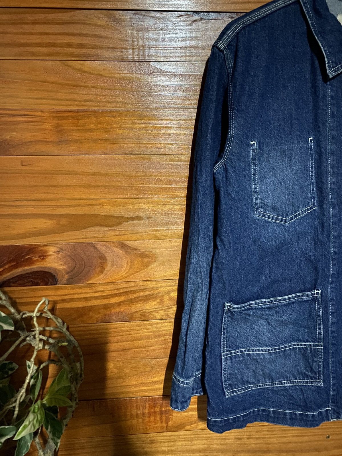 Japanese Brand Samansa Mos2 Jeans Indigo Denim Chore Jacket Workwear Style Size M / US 6-8 / IT 42-44 - 6 Thumbnail