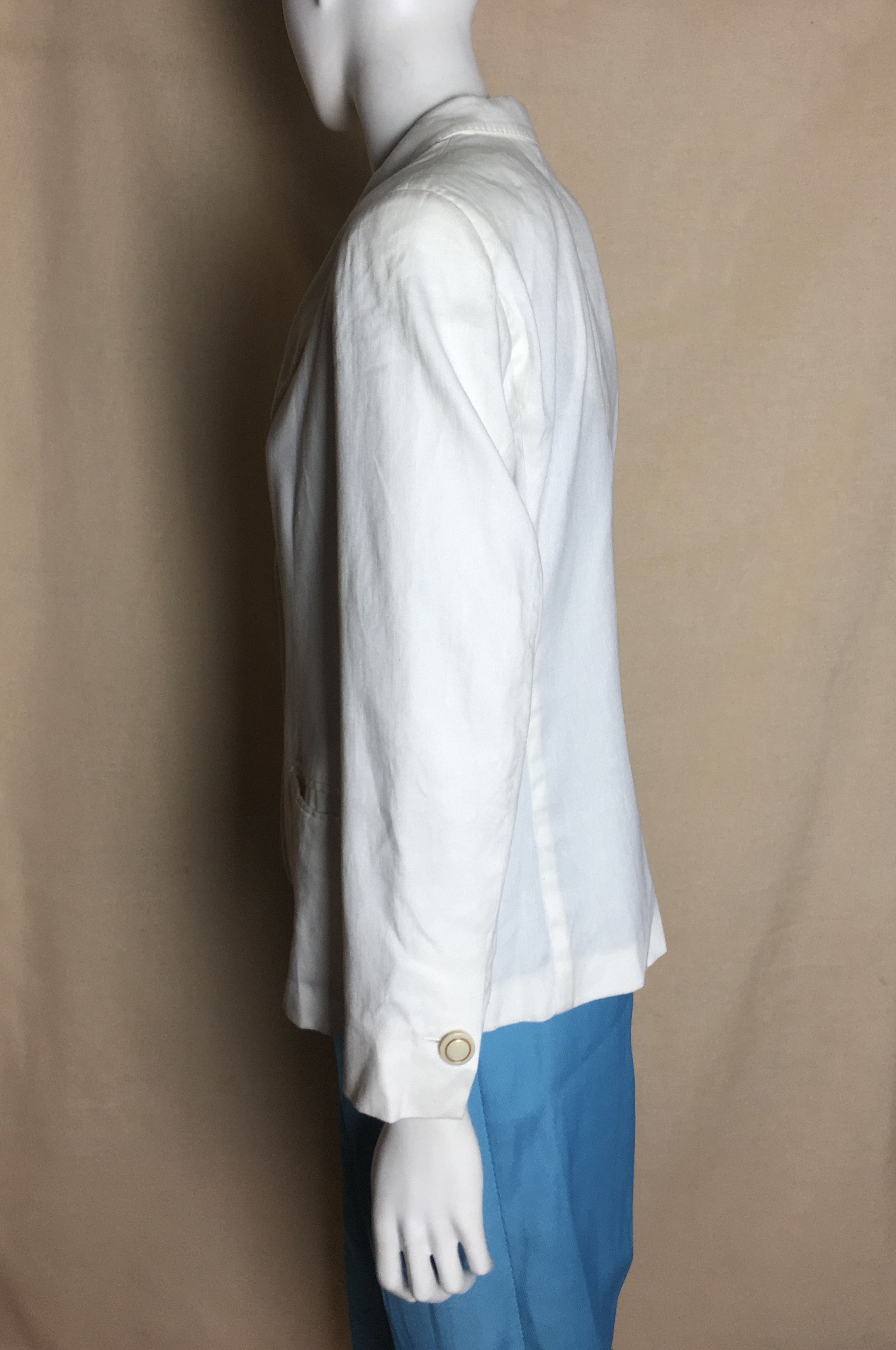 Boglioli Boglioli Linen Blend Blazer Jacket Women Size IT 44 Size M / US 6-8 / IT 42-44 - 4 Thumbnail