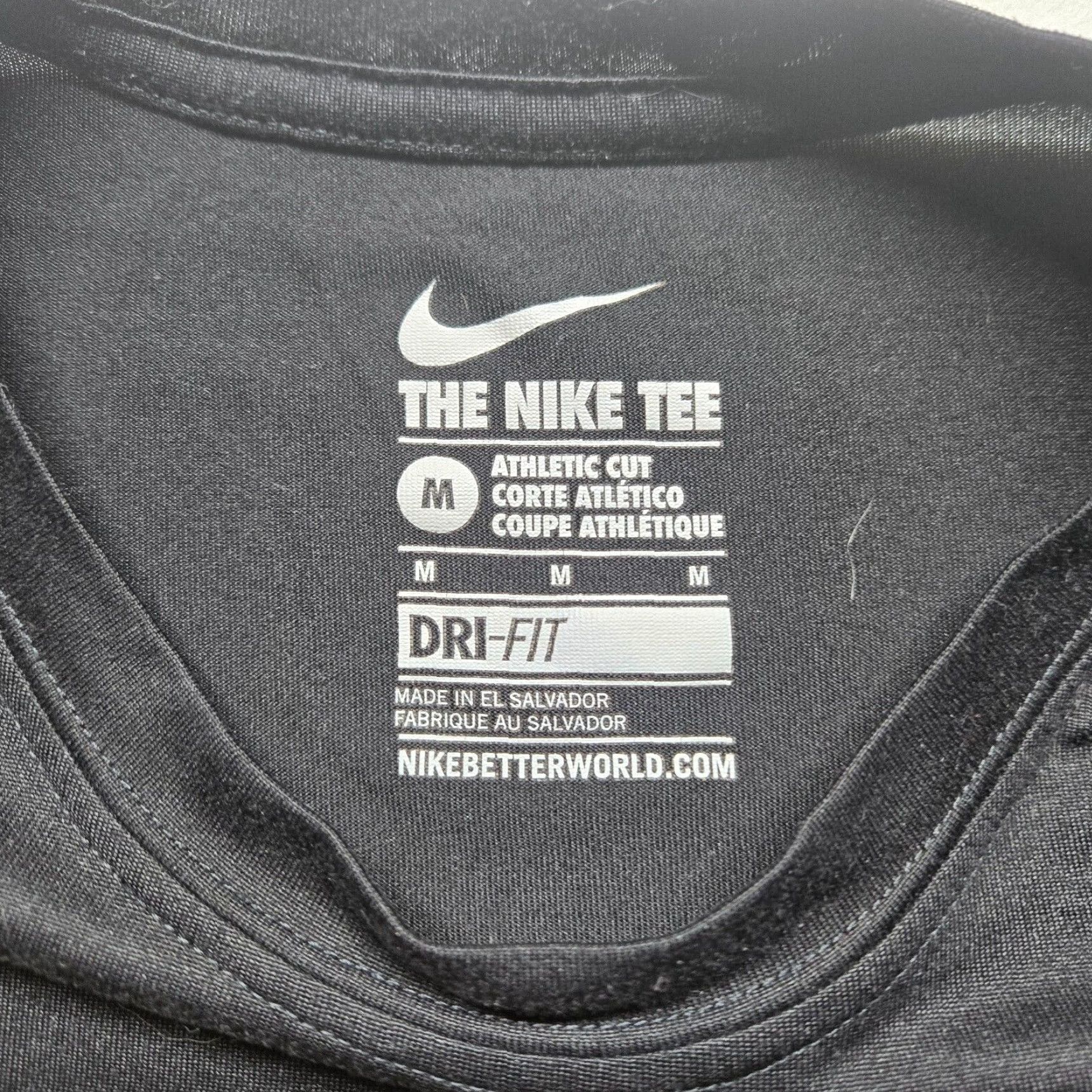 Nike NIKE T-Shirt MEN M Black Vinton, Virginia Hanes TAGLESS 2010-2019 Shirt Graphic Print Crew Neck Short Sleeve N/A Size US M / EU 48-50 / 2 - 3 Thumbnail