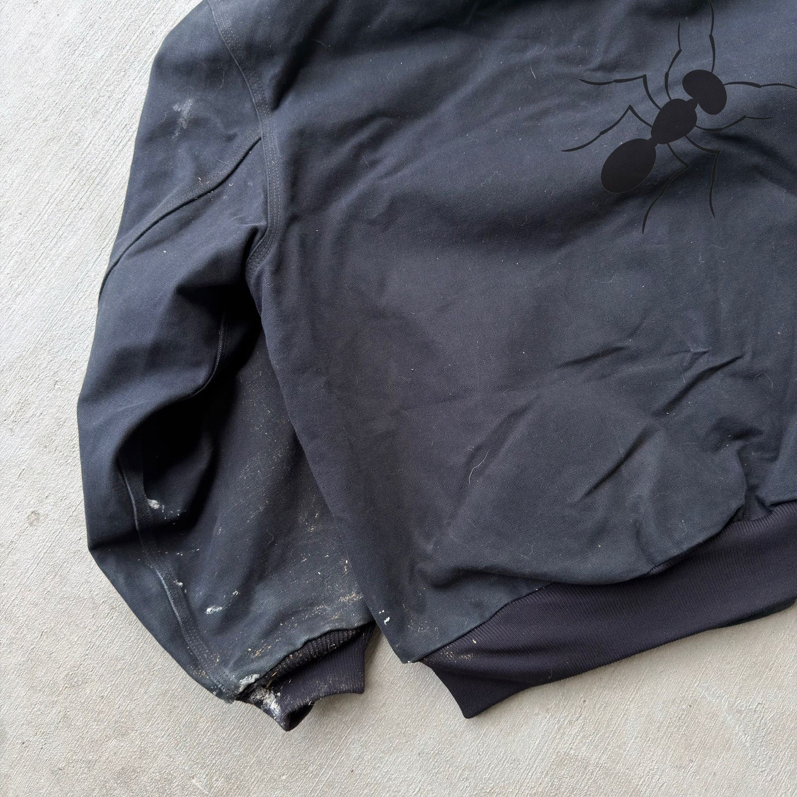 Carhartt × Vintage Carhartt J131 BLK black hooded work wear jacket Size US XXL / EU 58 / 5 - 7 Thumbnail