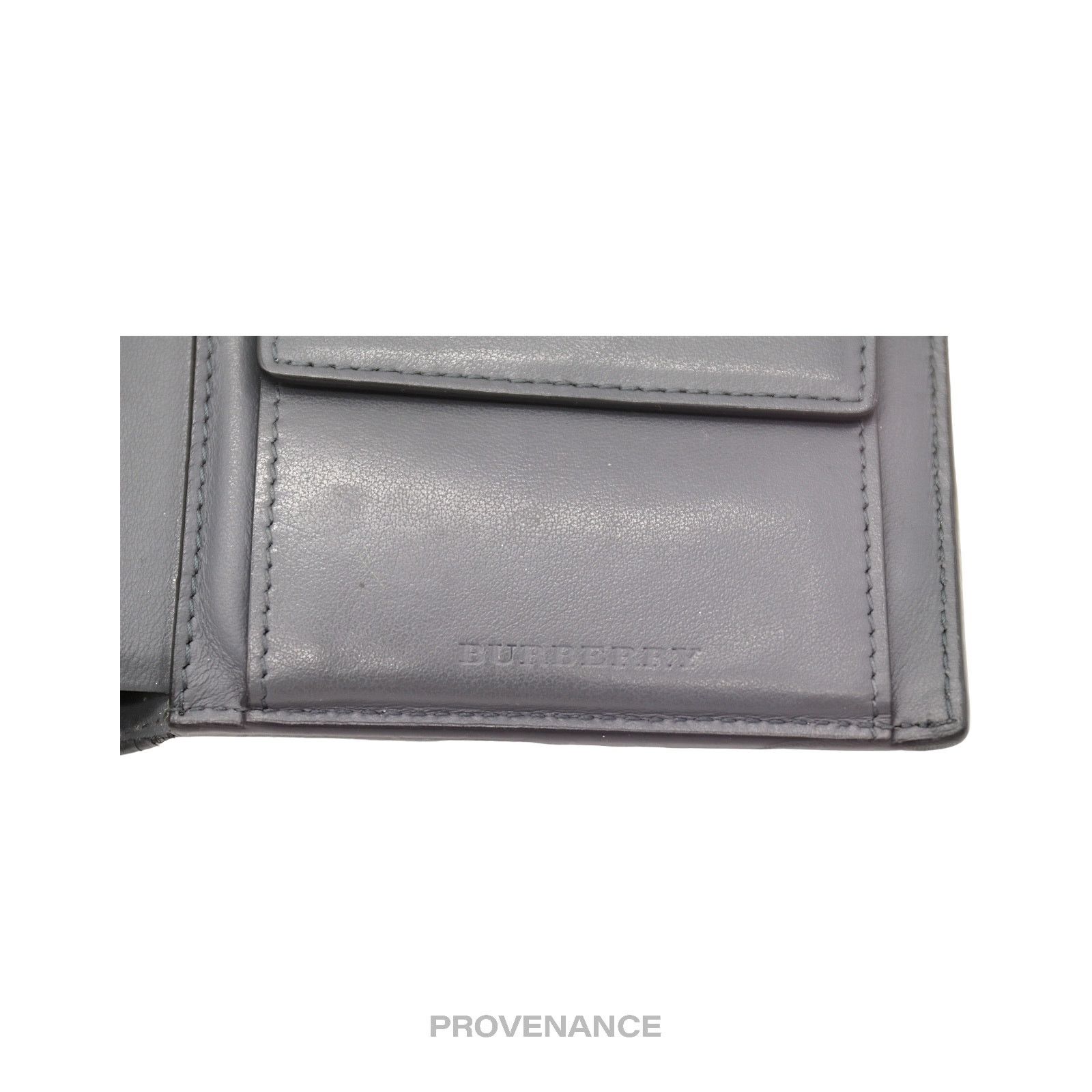 Burberry 🔴 Burberry Bifold Wallet - Micro Nova Check Grey Leather Size ONE SIZE - 7 Thumbnail