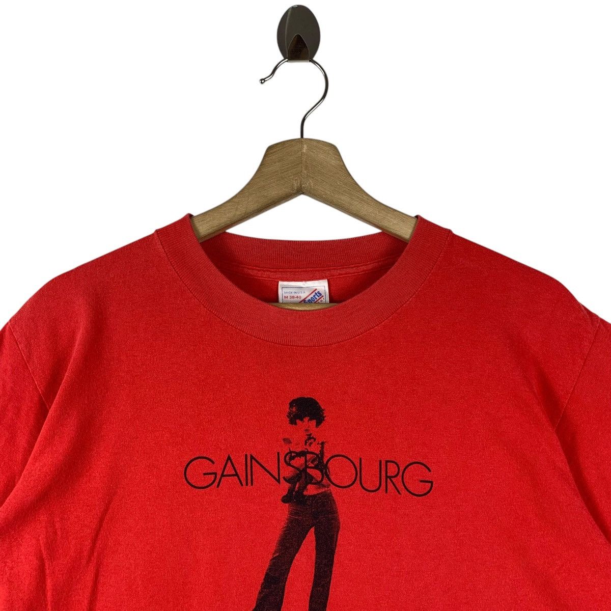 Band Tees × Vintage Vintage SERGE GAINSBOURG french singer tee Size US M / EU 48-50 / 2 - 2 Thumbnail