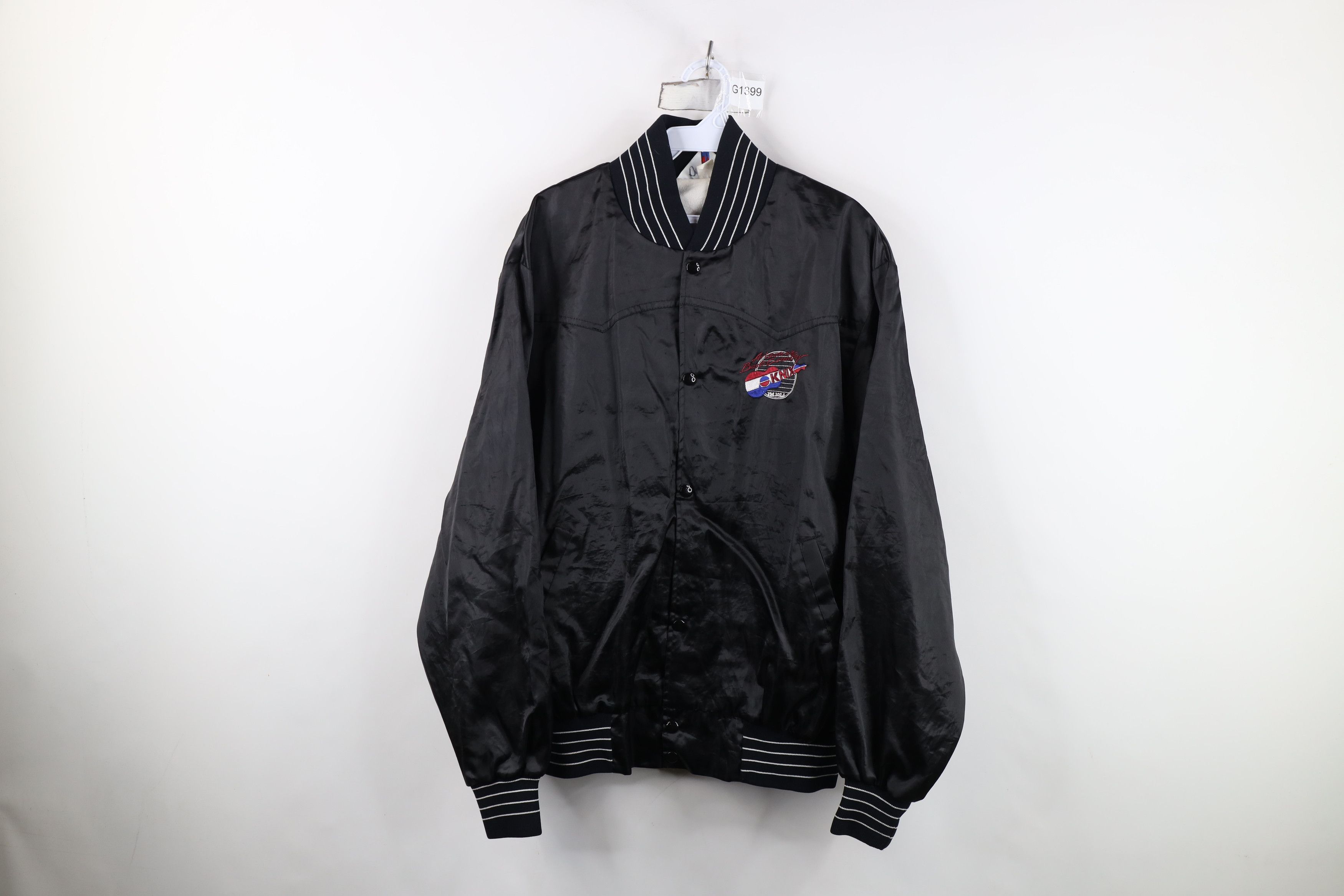 Vintage Vintage 80s 90s Arizona Country Music Radio Satin Jacket USA Size US L / EU 52-54 / 3 - 1 Thumbnail