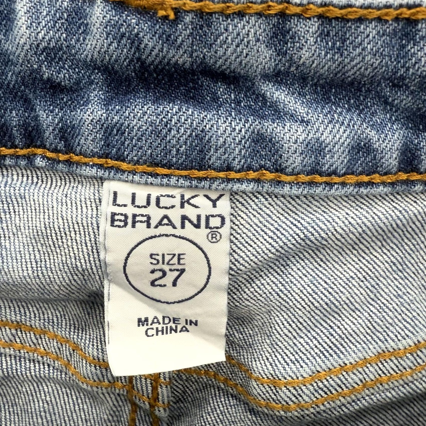 Lucky Brand Lucky Brand Bridgette Straight Jeans Womens 27 Blue High Rise Wear Lucky Graphic Jeans Mens? Size 27" / US 4 / IT 40 - 4 Thumbnail