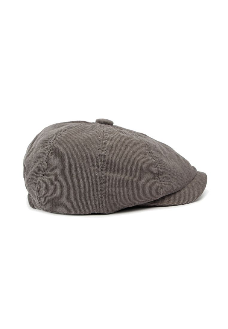 Other British Vintage Grey Corduroy Octagonal Hat Size ONE SIZE - 3 Thumbnail