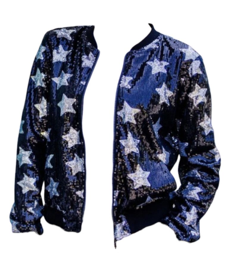 Other 2000's Japan bomber full of sparkling stars Size M / US 6-8 / IT 42-44 - 8 Thumbnail