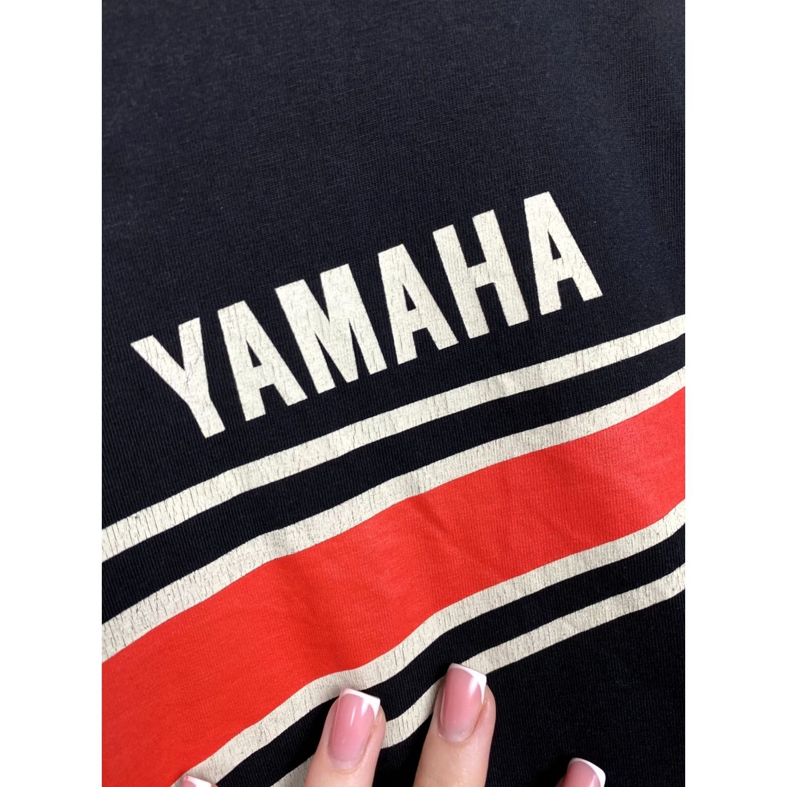 Yamaha Yamaha Racing T-Shirt Mens Long Sleeve Size L Black Cotton Crew Neck Graphic Print Vintage: No Size US L / EU 52-54 / 3 - 3 Thumbnail