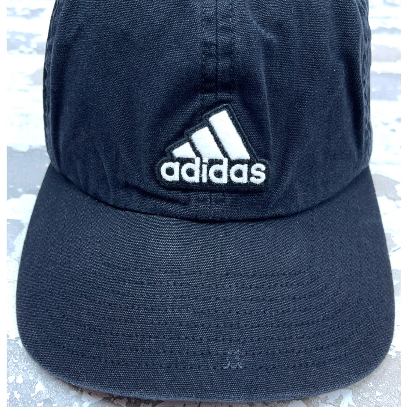 Adidas Adidas Hat Cap Baseball Strap Back Black White Canvas Adult Men One Size Casual Sport Logo Crew Neck? Size ONE SIZE - 3 Thumbnail
