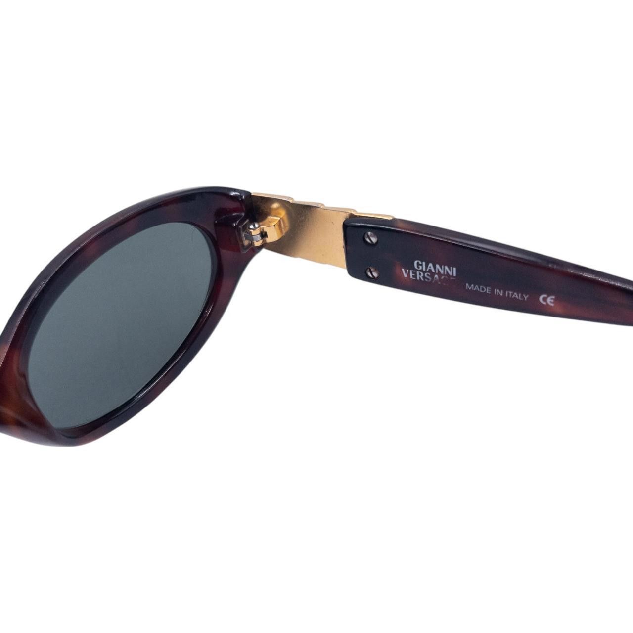 Versace Vintage Gianni Versace Tortoise Shell Sunglasses Size ONE SIZE - 7 Thumbnail