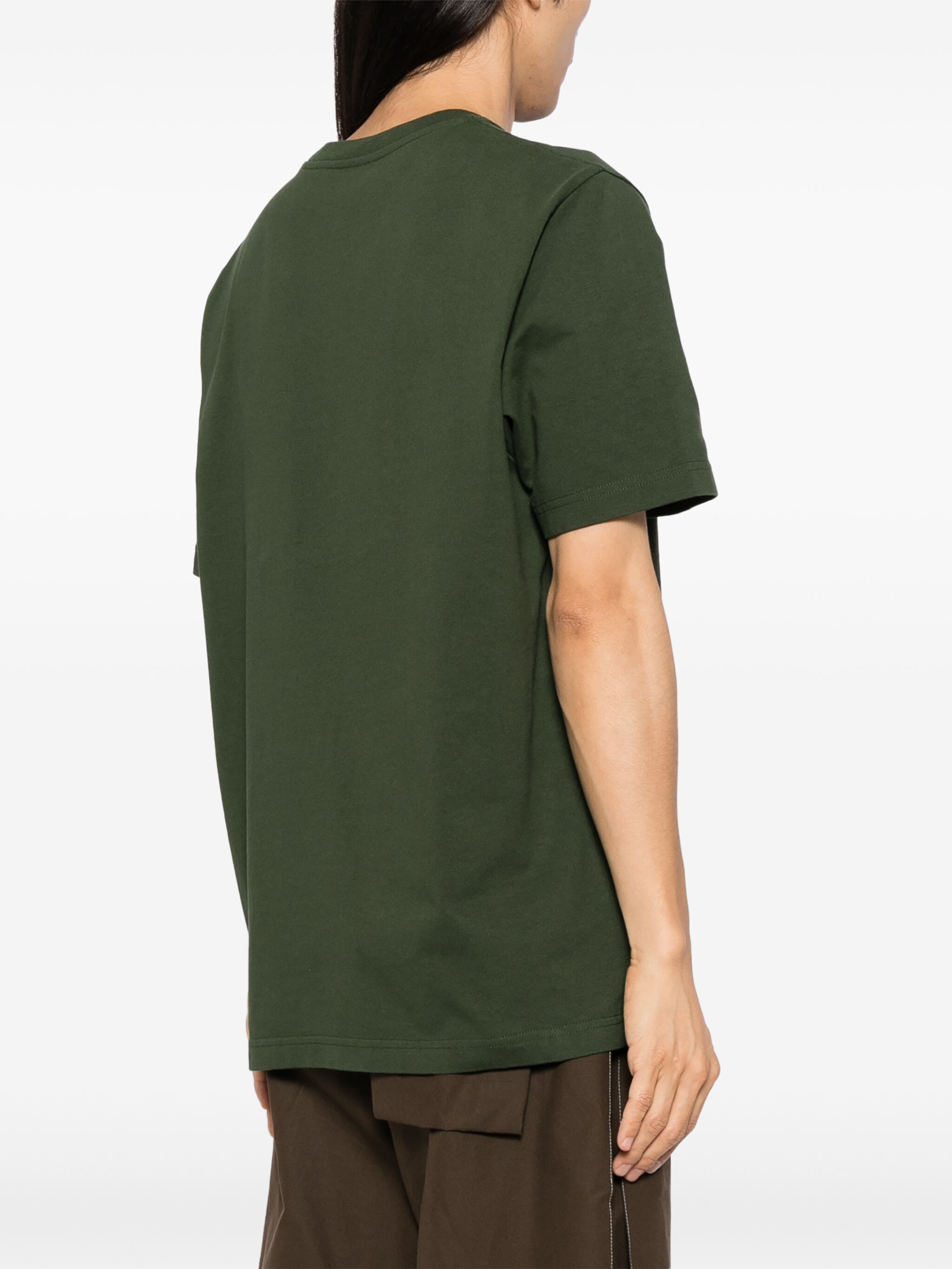 Maison Kitsune o1s22i1n1124 Fox Outdoor Profile T-Shirt in Green Size US XL / EU 56 / 4 - 3 Thumbnail