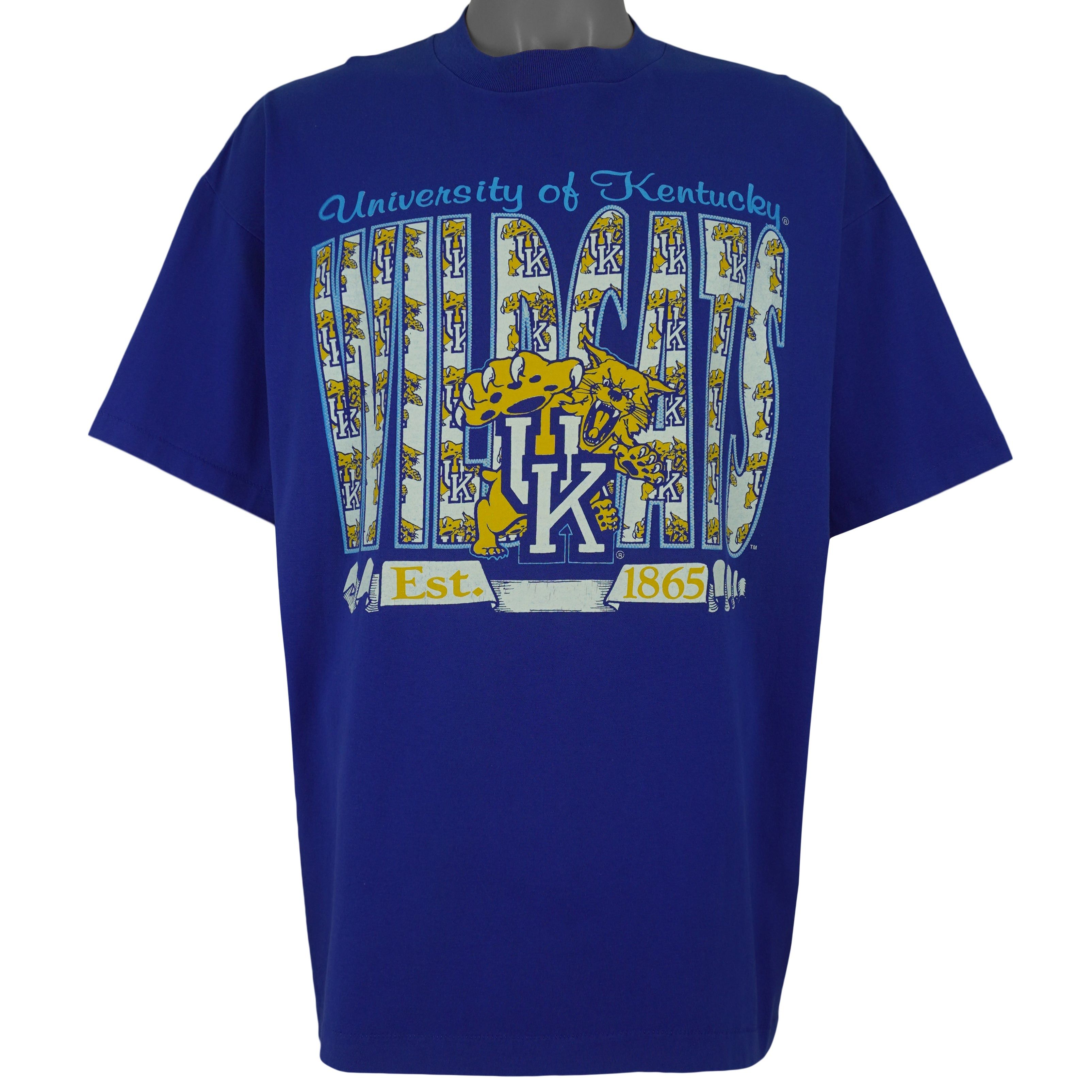 TEE JAYS NCAA - University of Kentucky Wildcats T-Shirt 1990s Size US XXL / EU 58 / 5 - 1 Thumbnail