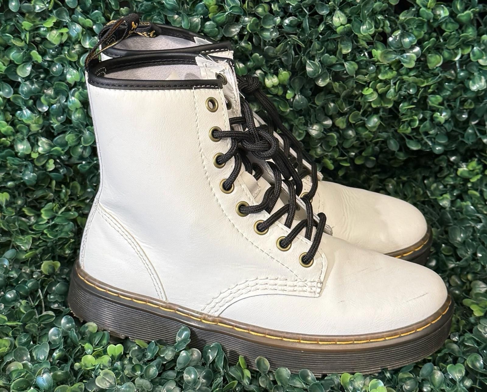 Dr. Martens Doc Martens Zavala Leather Boots US Size 5 Mens 6.5 white Size US 5 / IT 35 - 1 Thumbnail