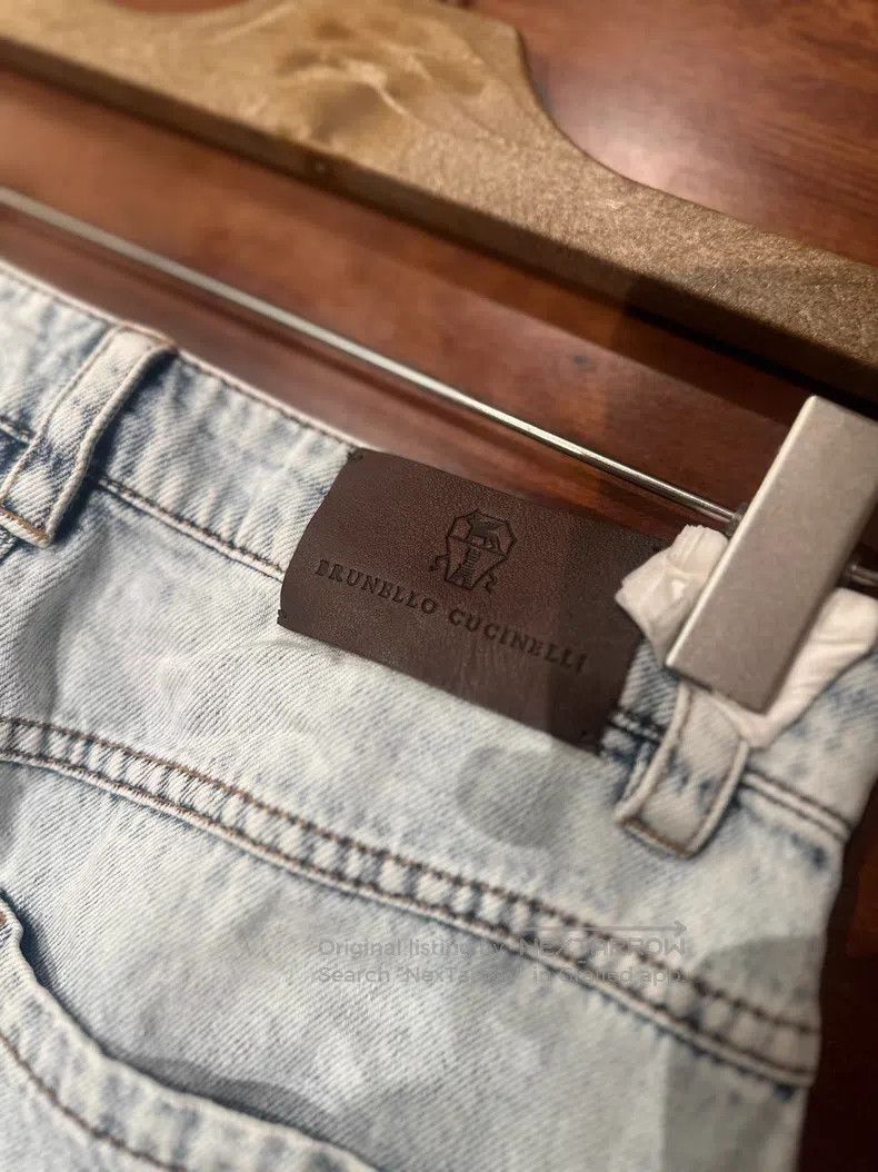 Brunello Cucinelli Brunello Cucinelli Light Blue Denim Pants Size 25" / US 0 / IT 36 - 6 Thumbnail