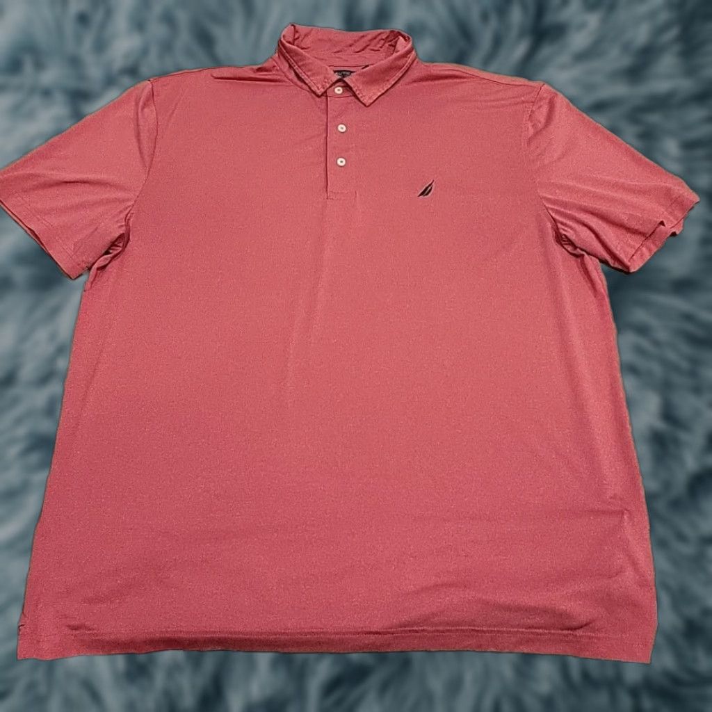 Nautica Nautica Polo Shirt Salmon 2XL Big & Tall Men Short Sleeve Stretch Classic Logo 50 Chest 30 Shirt Newport Nautica Polo Size US XXL / EU 58 / 5 - 1 Thumbnail