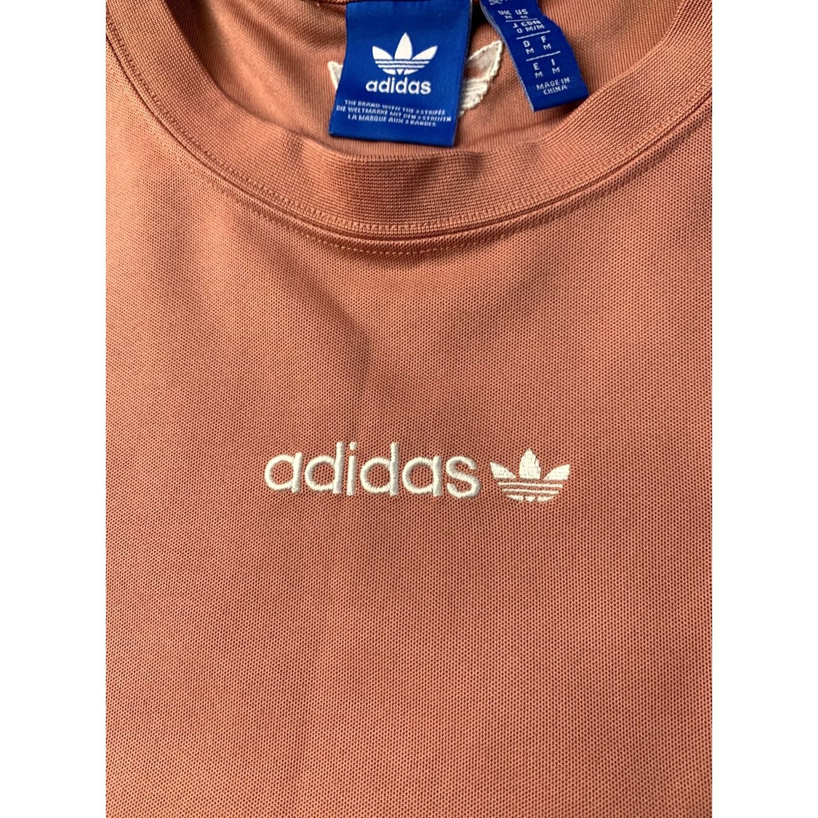 Adidas ADIDAS ORIGINAL 2018 MEN T-SHIRT SHIRT M Peach and White Vintage No Size US M / EU 48-50 / 2 - 4 Thumbnail