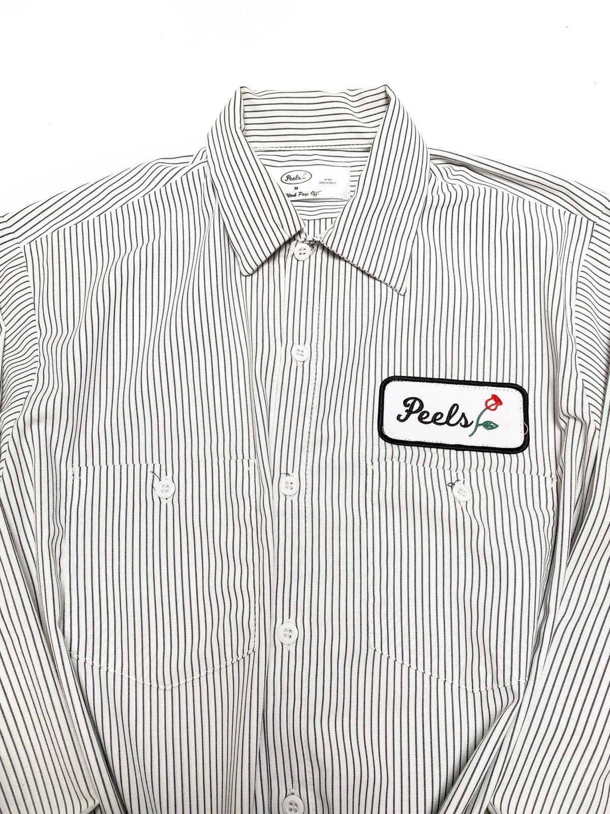 Other Peels NYC Classic Longsleeve Shirt Stripe Rose Patch Size US M / EU 48-50 / 2 - 4 Thumbnail