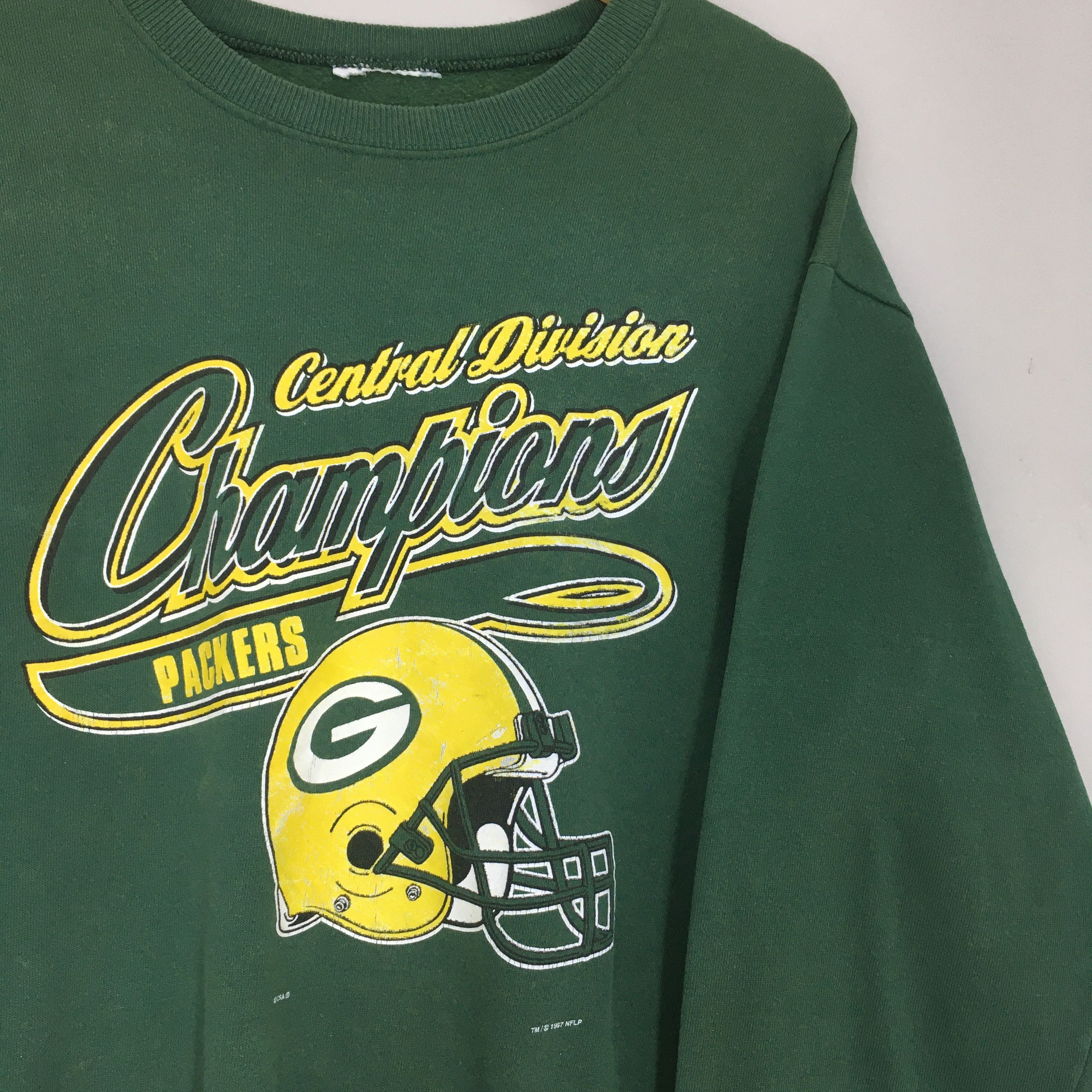 Jerzees × NFL × Vintage Vintage 90s Green Bay Packers NFL Sweatshirts Medium Size US M / EU 48-50 / 2 - 2 Thumbnail
