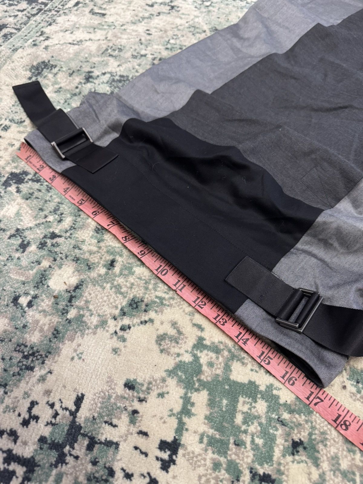 Issey Miyake ISSEY MIYAKE AW2019 BLOCK BOTTOM WOOL SKIRT Size 34" / US 12 / IT 48 - 9 Thumbnail