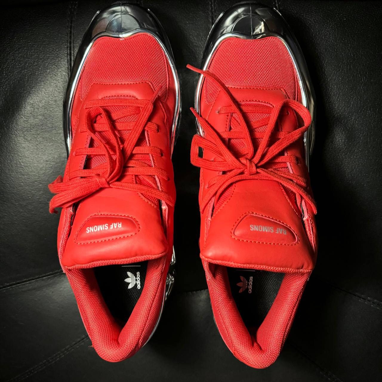 Adidas × Raf Simons 11us Adidas Raf Simons Ozweego Metallic Red Sneakers Size US 11 / EU 44 - 7 Thumbnail