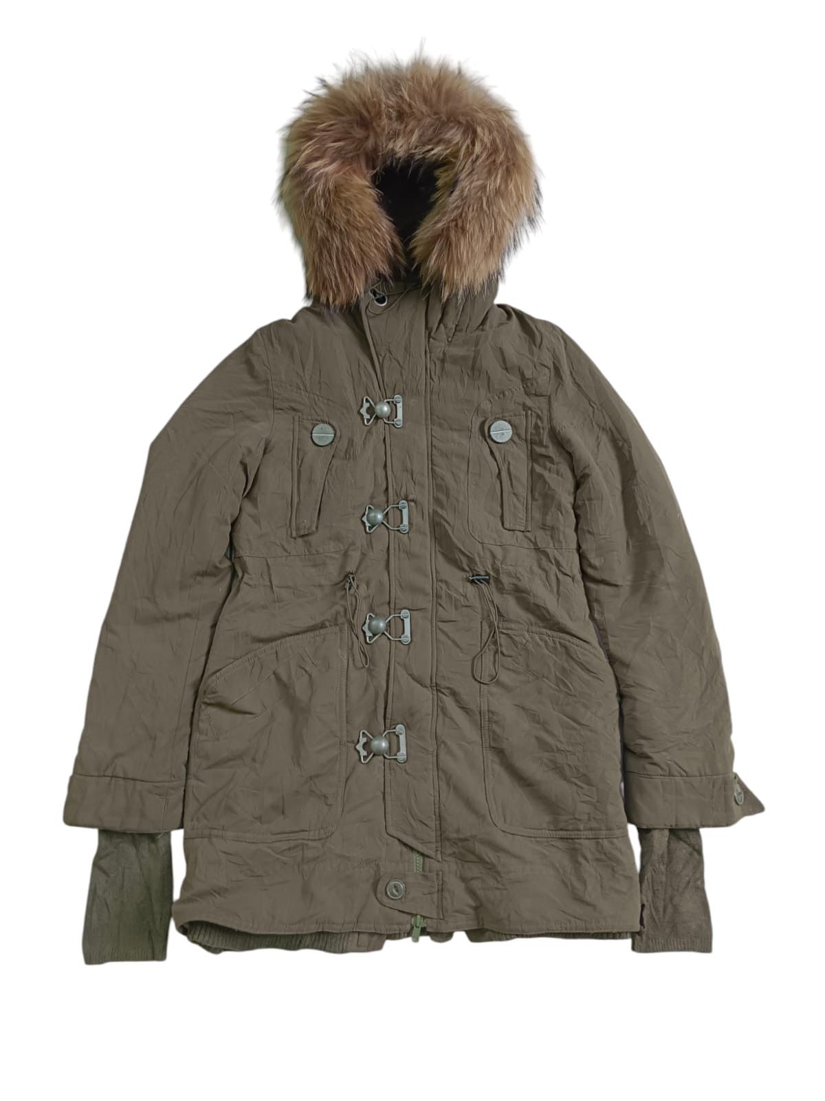 14th Addiction × If Six Was Nine × Le Grande Bleu (L.G.B.) Sly military thumb holes parka fur hoodie Size US M / EU 48-50 / 2 - 1 Thumbnail