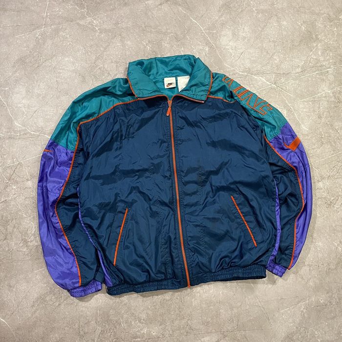 Nike VINTAGE NIKE NYLON JACKET BIG SWOOSH MADE IN USA 90s | Grailed