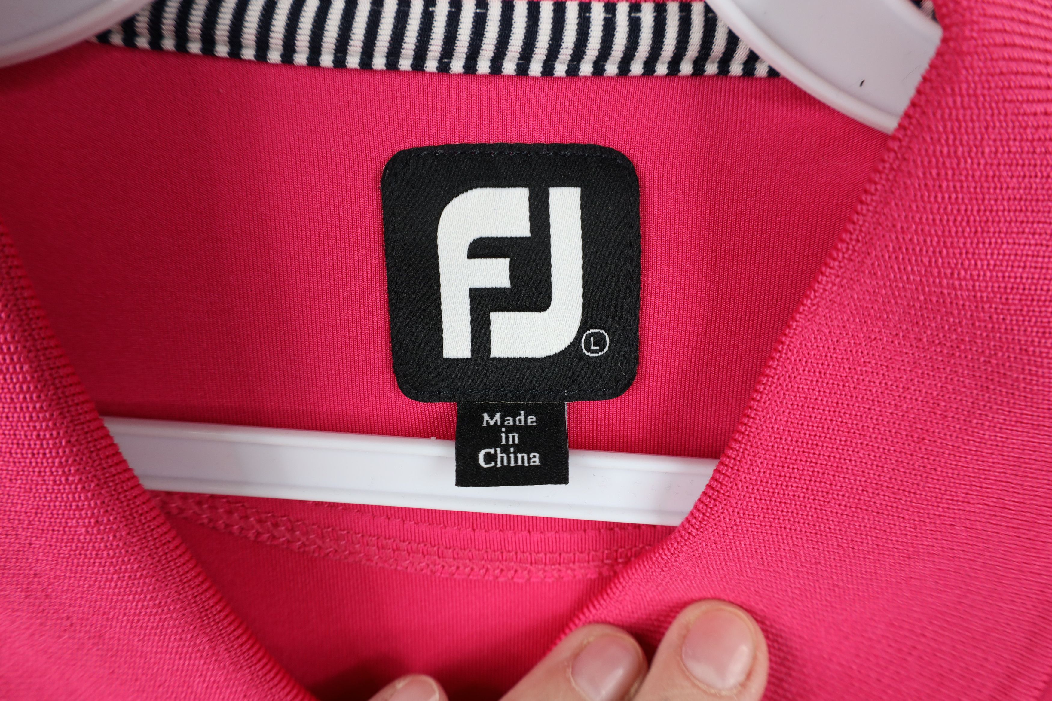 Footjoy FootJoy Striped Color Block Stretch Collared Golf Polo Shirt Size US L / EU 52-54 / 3 - 7 Thumbnail