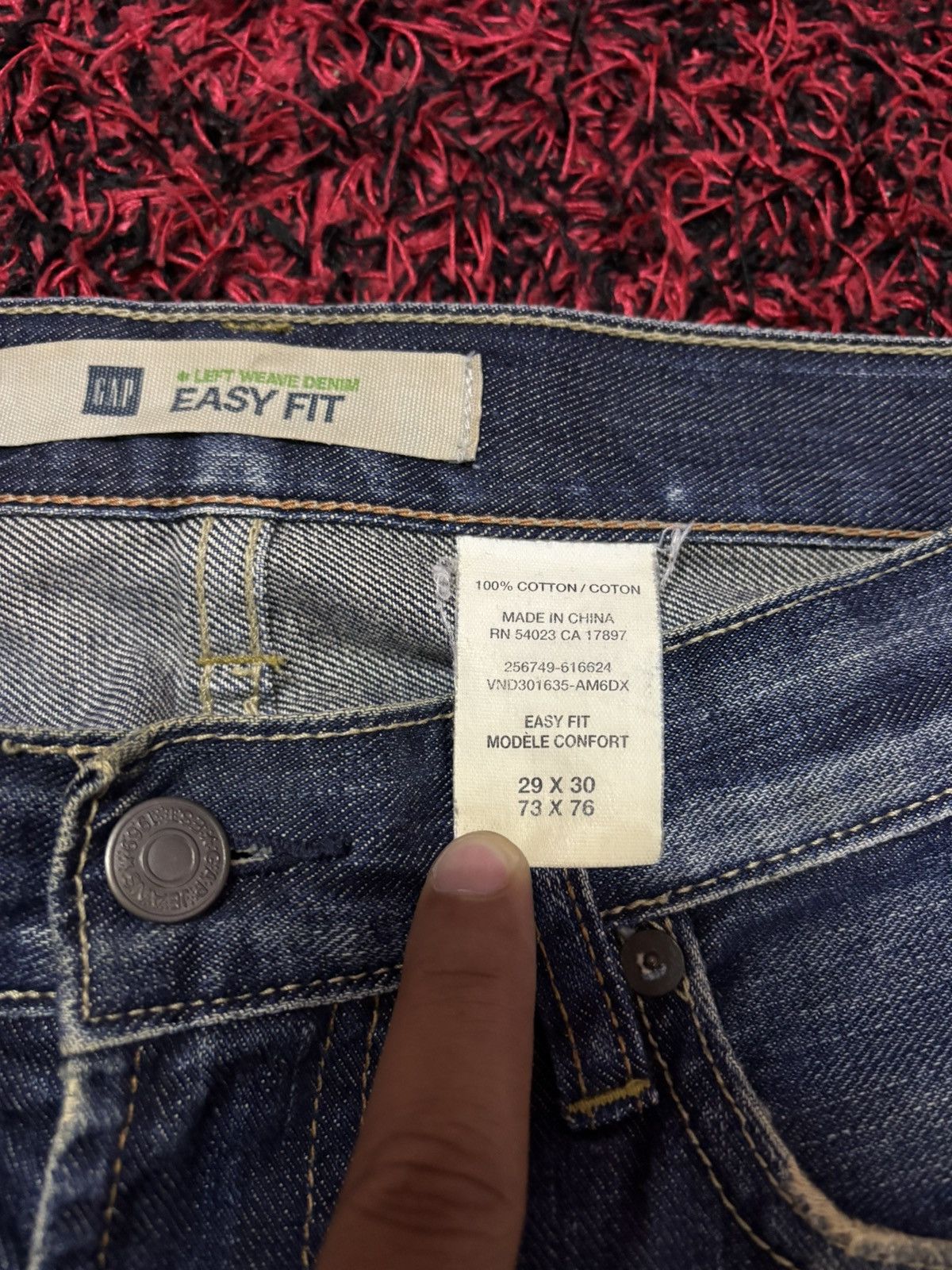Gap Vtg Gap Mud Washed Distressed Jeans Size US 29 - 5 Thumbnail