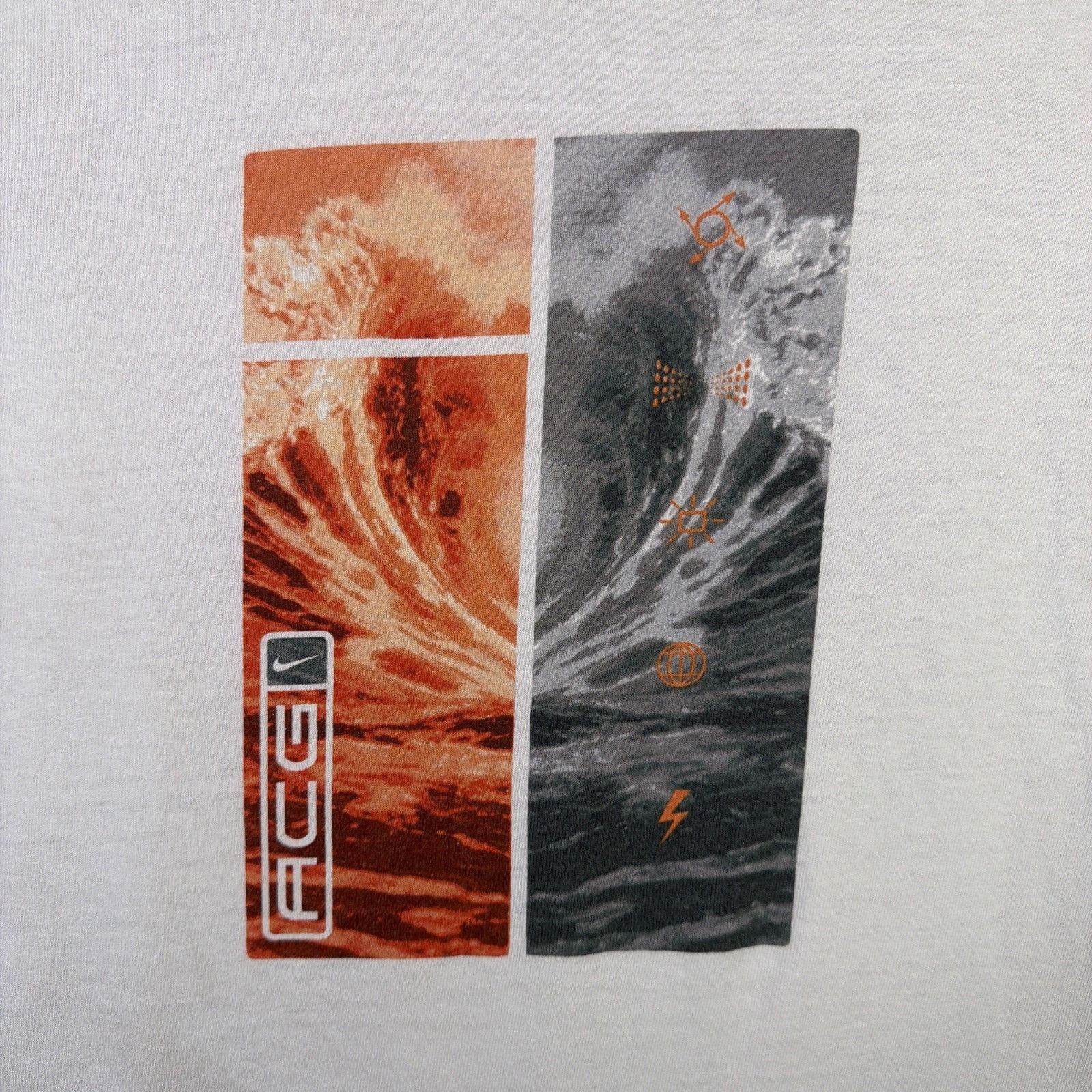 Nike ACG Vintage Nike ACG Shirt Mens XL White 90s Surf Waves Elements Size US XL / EU 56 / 4 - 4 Thumbnail