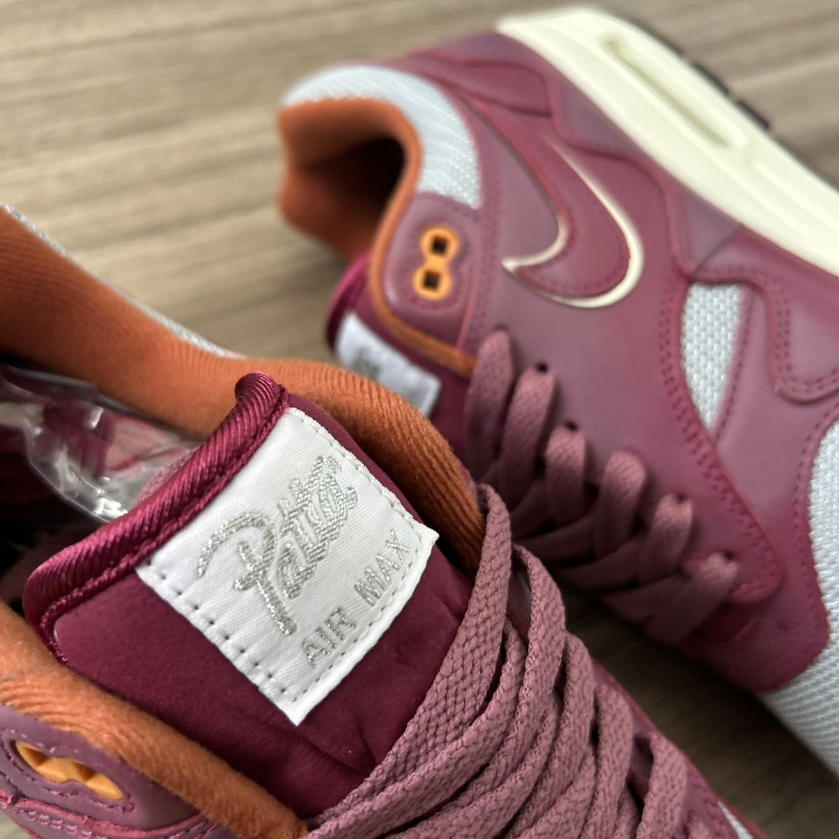 Nike × Patta 2021 Nike Air Max 1 Patta ‘Rush Maroon’ sz 8M Size US 8 / EU 41 - 3 Thumbnail