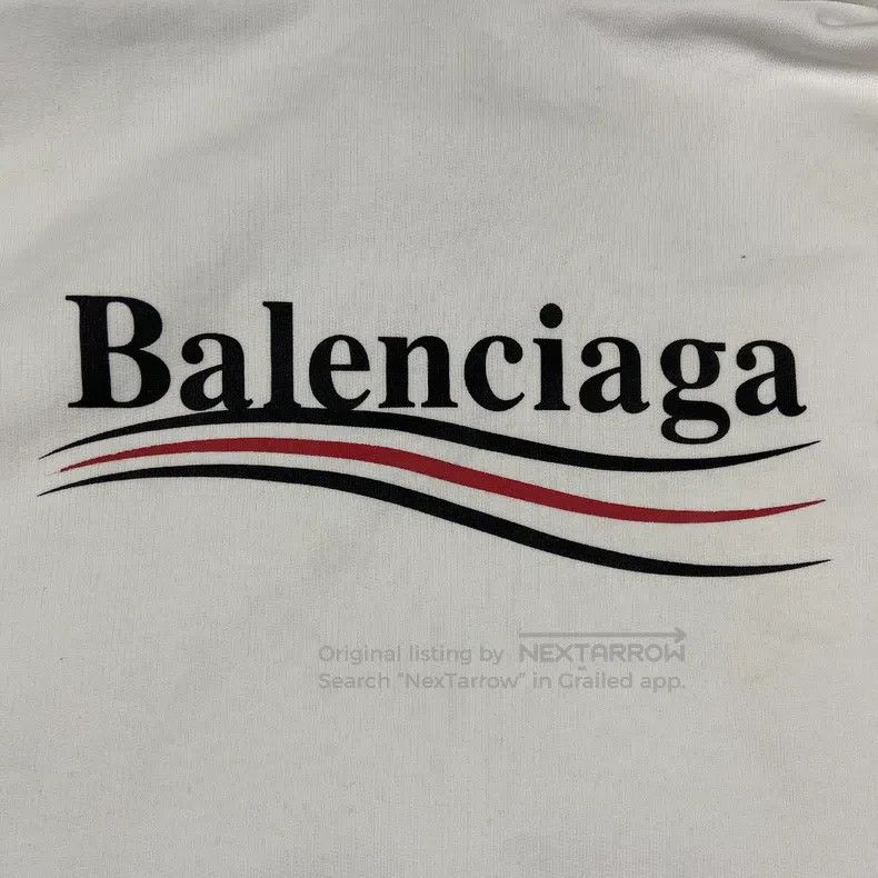 Balenciaga Balenciaga White Wave Coke Logo Sweatshirt Size US M / EU 48-50 / 2 - 3 Thumbnail