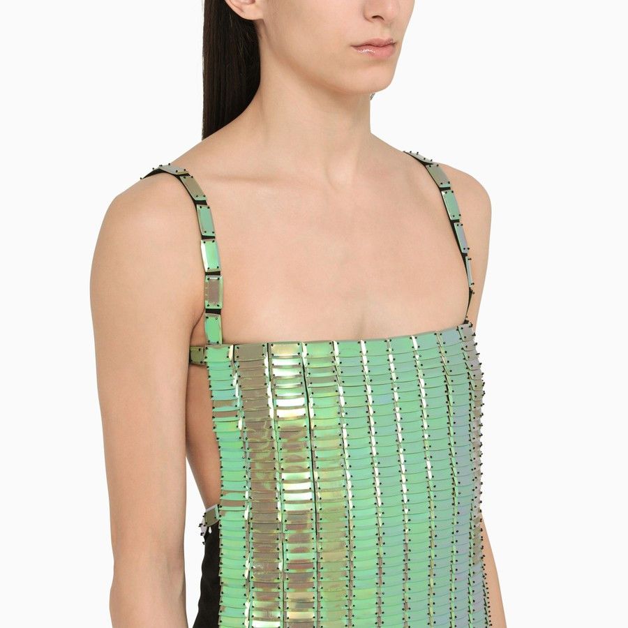 The Attico o1d2blof1024 Mini Dress in Green Size S / US 4 / IT 40 - 4 Thumbnail