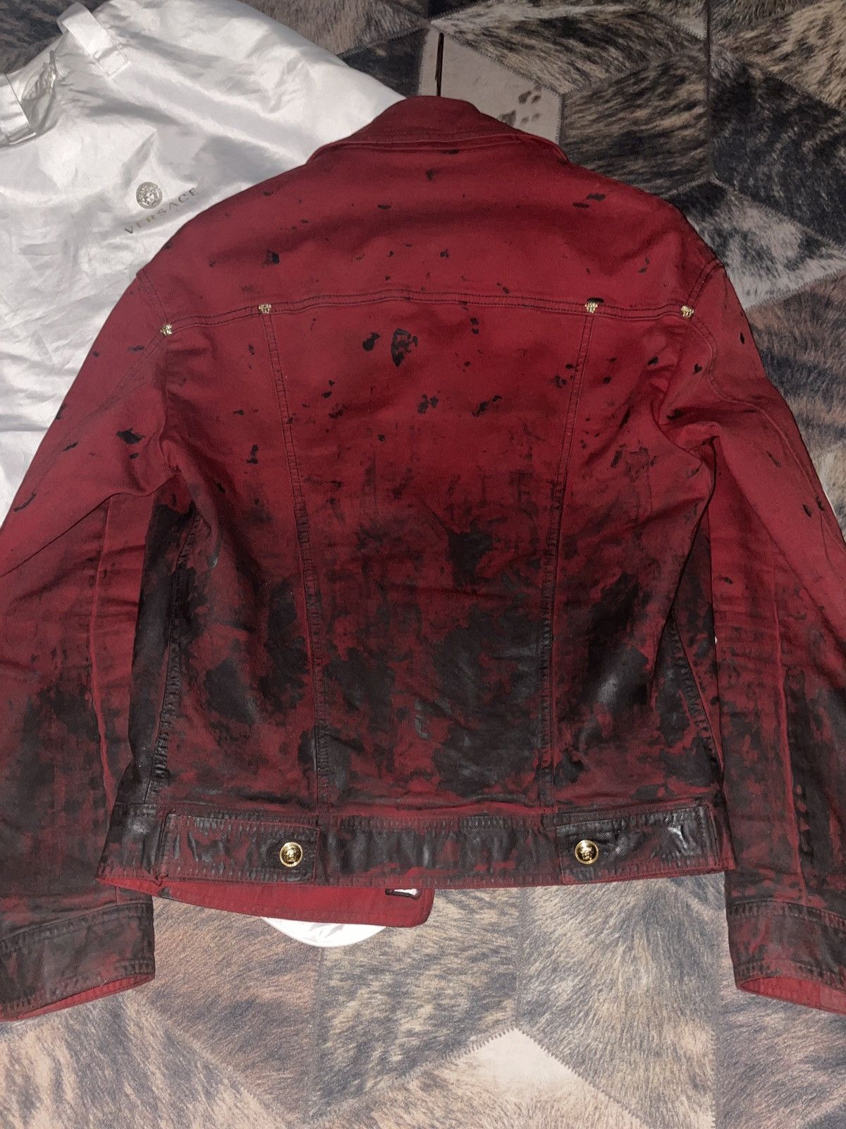Versace Vintage Versace Denim Daunen Biker Jeans jacke A/W 14 maya Size US M / EU 48-50 / 2 - 6 Thumbnail