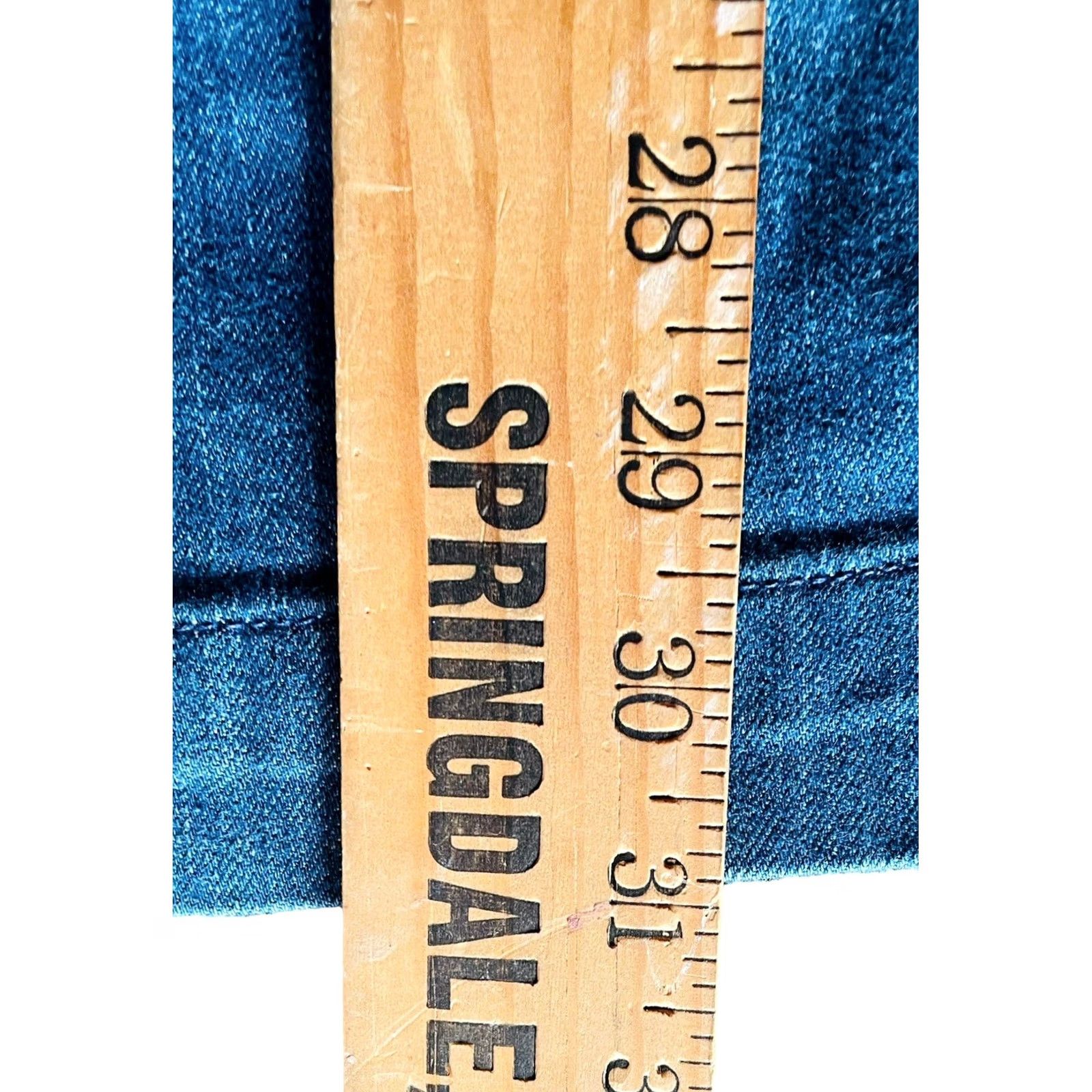 Fossil Fossil Flare Jeans Women Blue 27 Denim 5-Pocket Mid Rise Inseam 32 USA Made Size 27" / US 4 / IT 40 - 7 Thumbnail