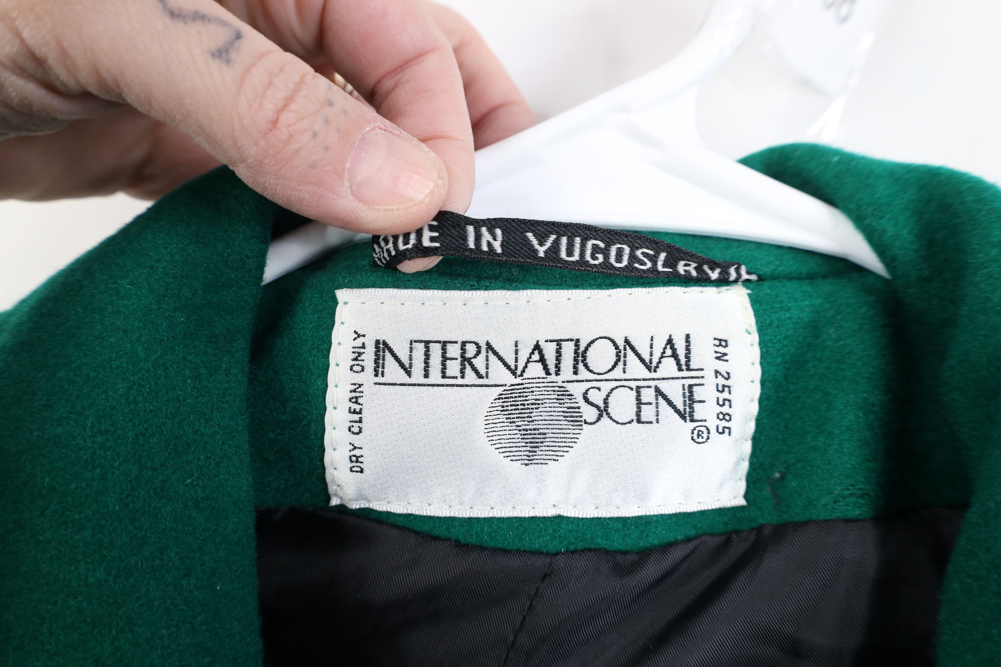 Vintage Vintage 90s Streetwear Overcoat Trench Coat Jacket Green Size M / US 6-8 / IT 42-44 - 5 Thumbnail