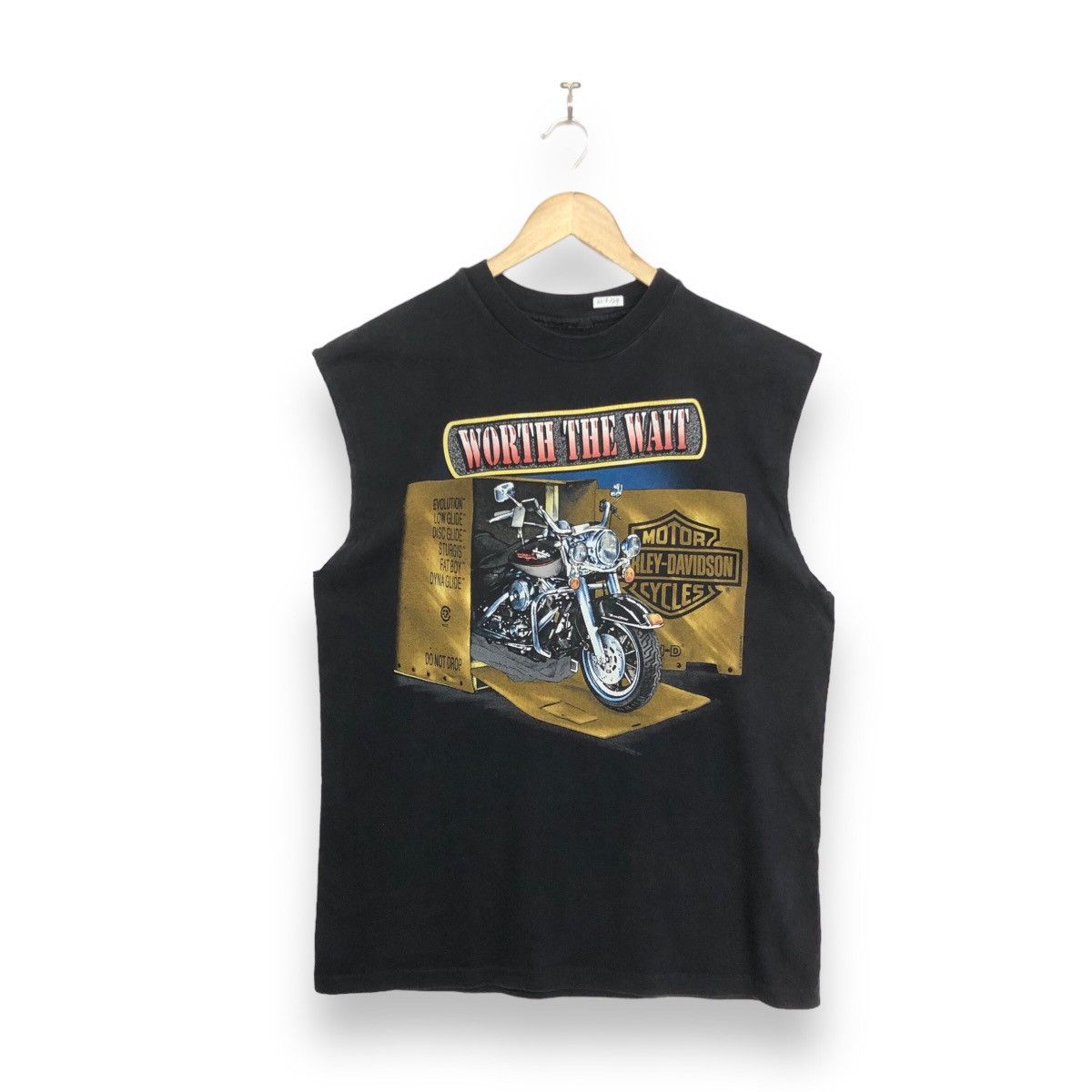 Harley Davidson × Vintage Vintage Harley Davidson Motorcycles Costom Sleeveles Tanktop Size US L / EU 52-54 / 3 - 1 Thumbnail