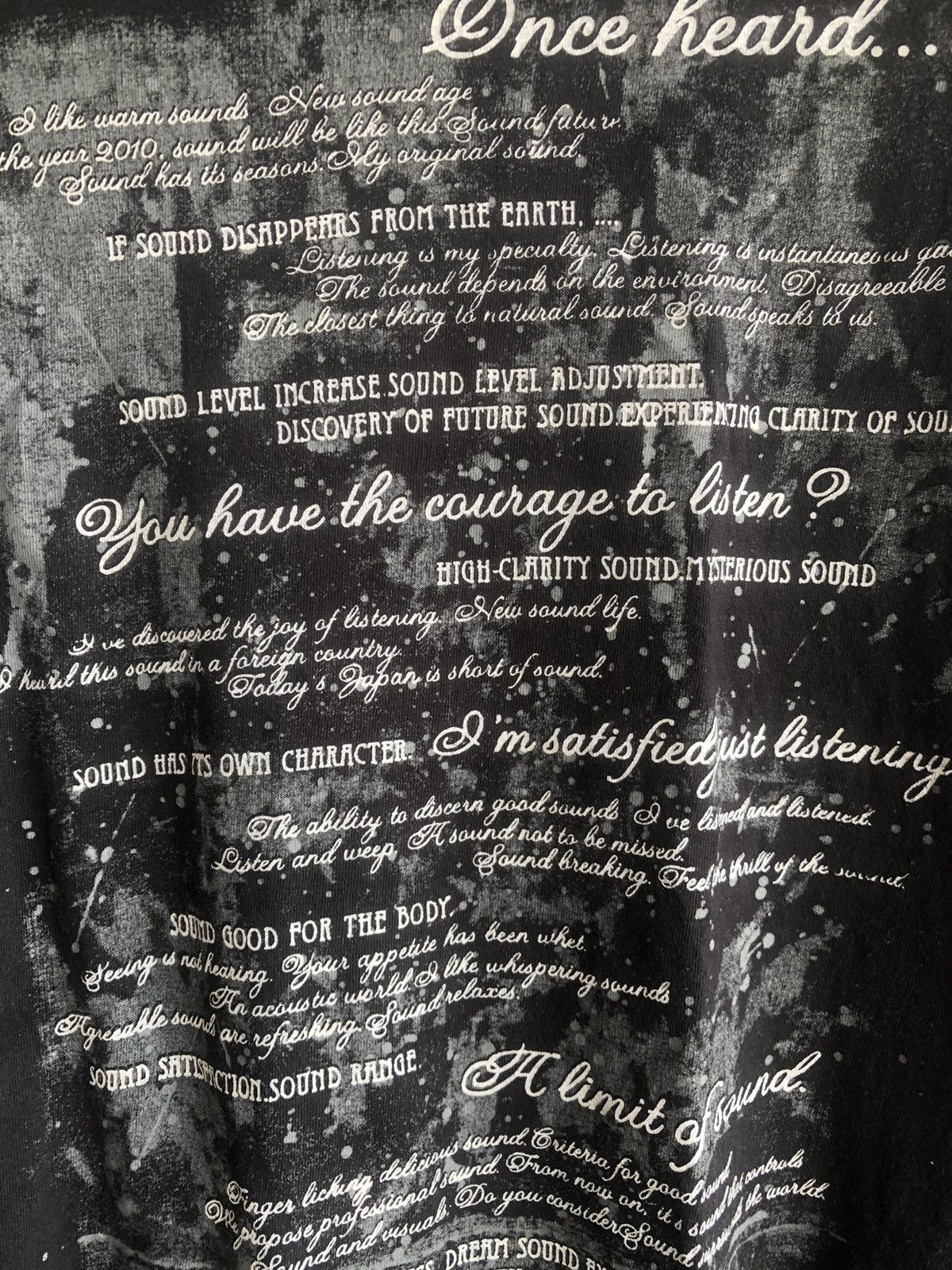 Hysteric Glamour Japanese Gothic Poem LongSleeve Punk LGB Style Size US L / EU 52-54 / 3 - 6 Thumbnail