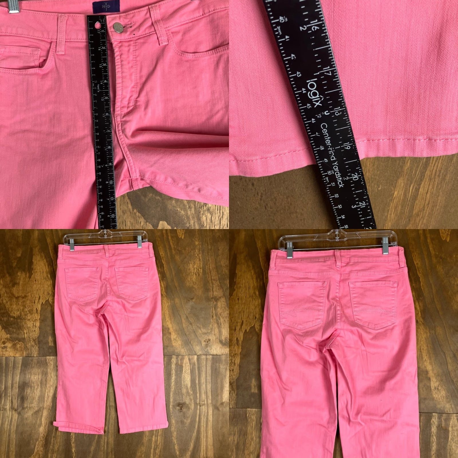 NYDJ NYDJ Jeans Pink Mid Rise Crop Lift and Tuck Technology Stretch 8 Womens Shirt (inferred) Size 30" / US 8 / IT 44 - 8 Thumbnail