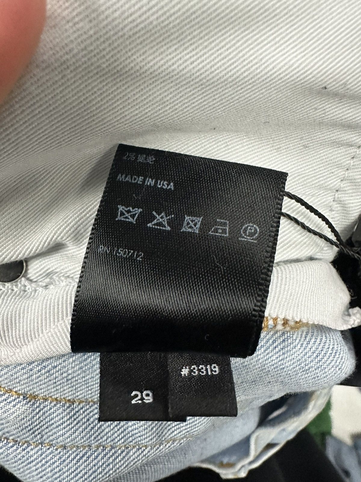 Amiri Jeans Light Wash Star Blue 29