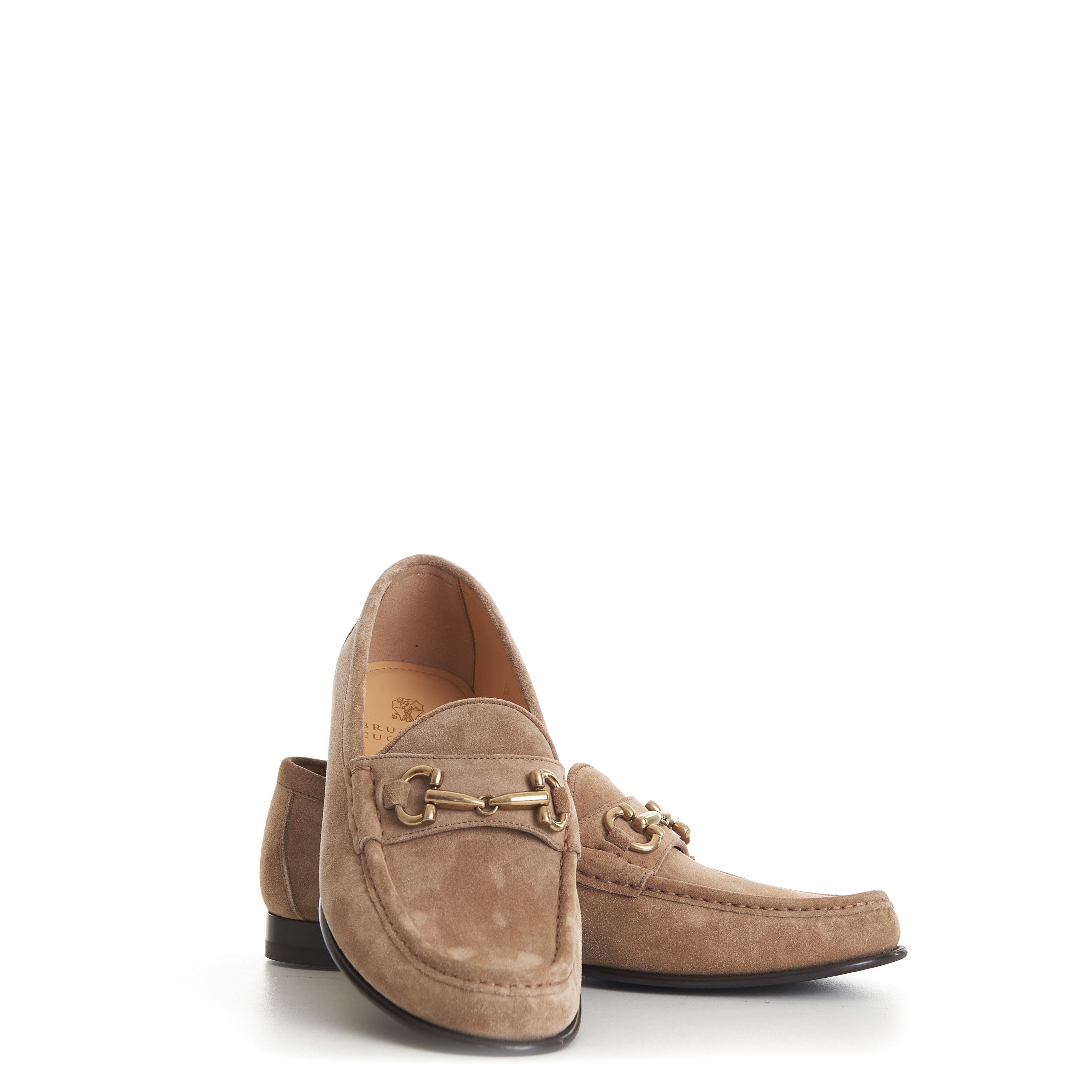 Brunello Cucinelli Brown Suede Loafers - Horse-Bit Size US 9 / EU 42 - 11 Thumbnail