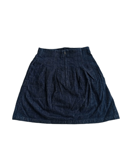 MOUSSY MOUSSY Mini Skirt Dark Blue Denim Japanese Brand Size 25" / US 0 / IT 36 - 1 Thumbnail