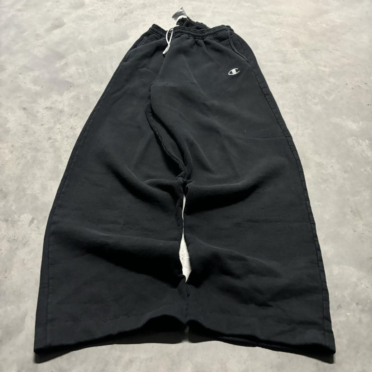 Champion × Vintage Crazy Vintage Y2K/2000s Black Champion Skater Essential Sweatpants! Size US 30 / EU 46 - 3 Thumbnail