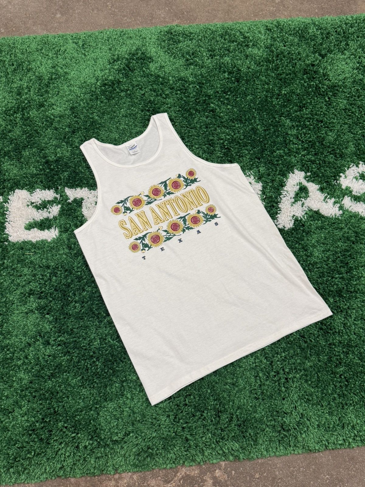 Vintage Vintage San Antonio Flower Puff Tank Top Large Cygnus Texas Size US L / EU 52-54 / 3 - 4 Thumbnail