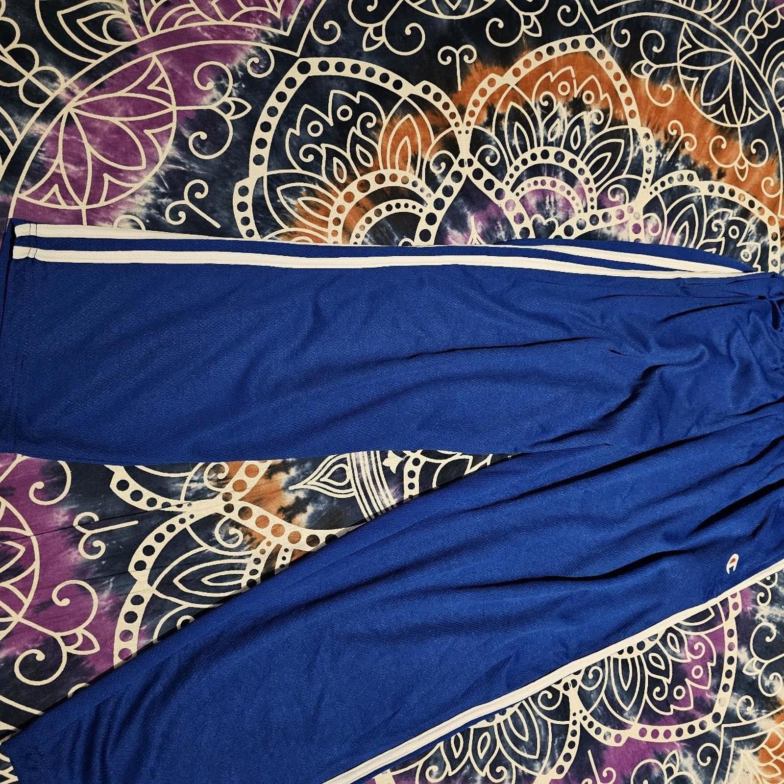 Designer Men's White and Blue Champion Gym Pants Size US 32 / EU 48 - 2 Thumbnail